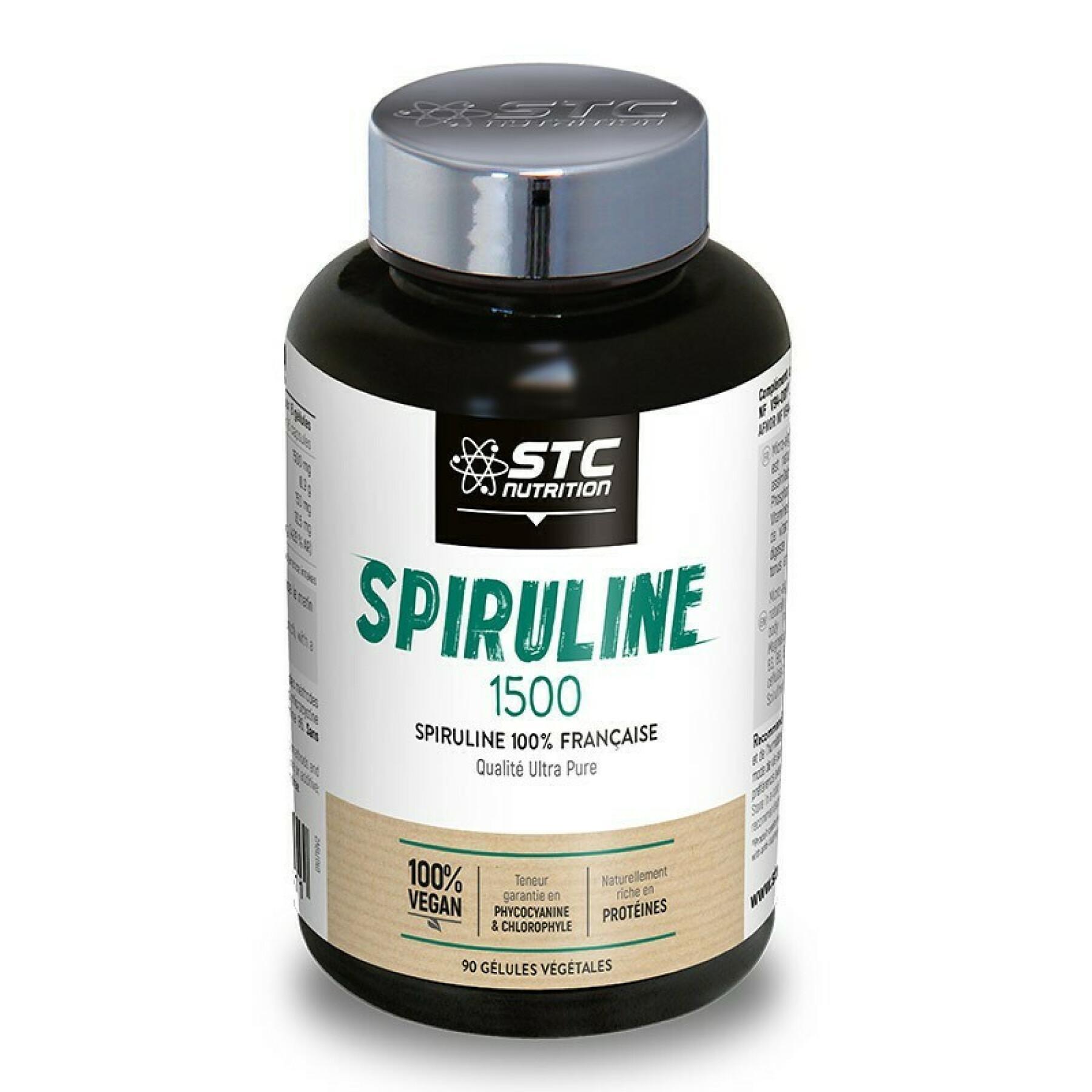 Spirulina 1500 STC Nutrition - 90 gélules végétales