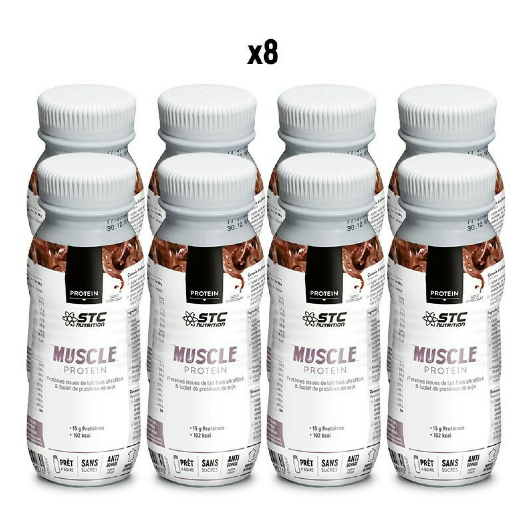 Ready-to-drink protein drink pack STC Nutrition - vanille - 8 bouteilles de 250ml