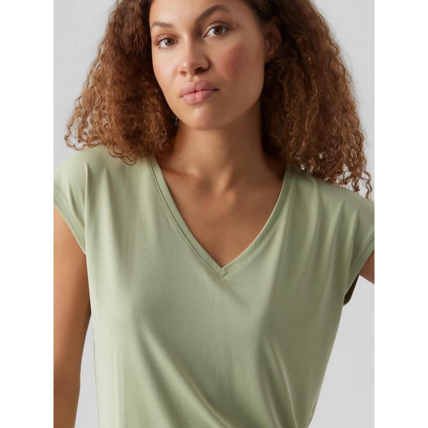 Women's v-neck T-shirt Vero Moda Filli