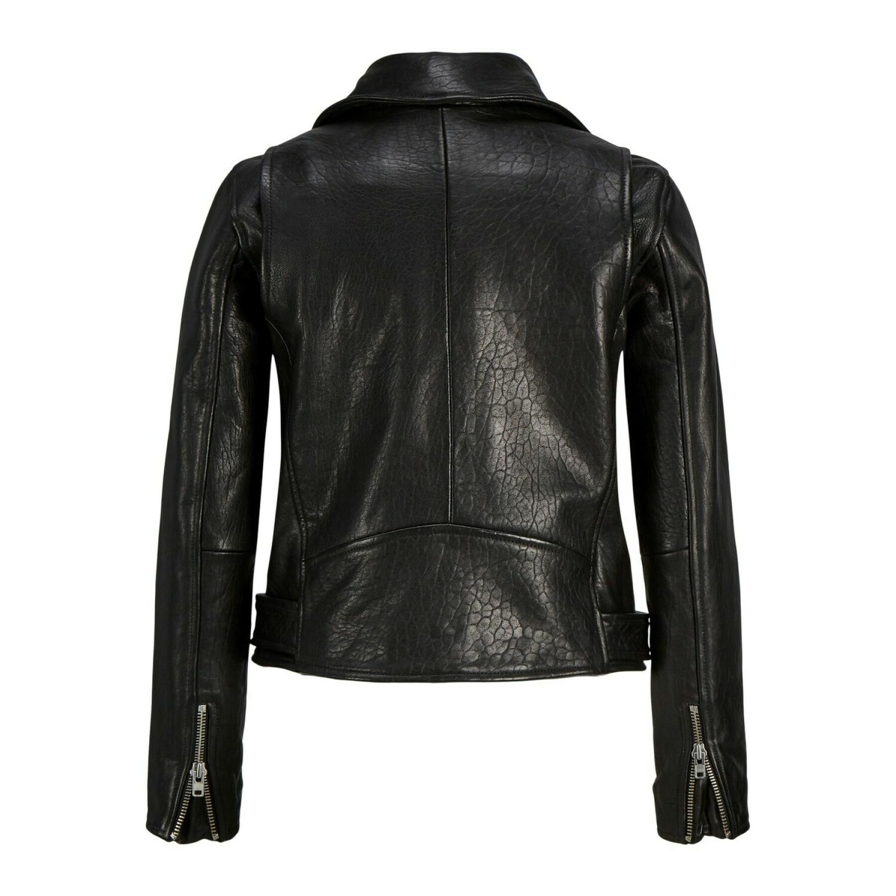 Leather jacket woman JJXX holly biker