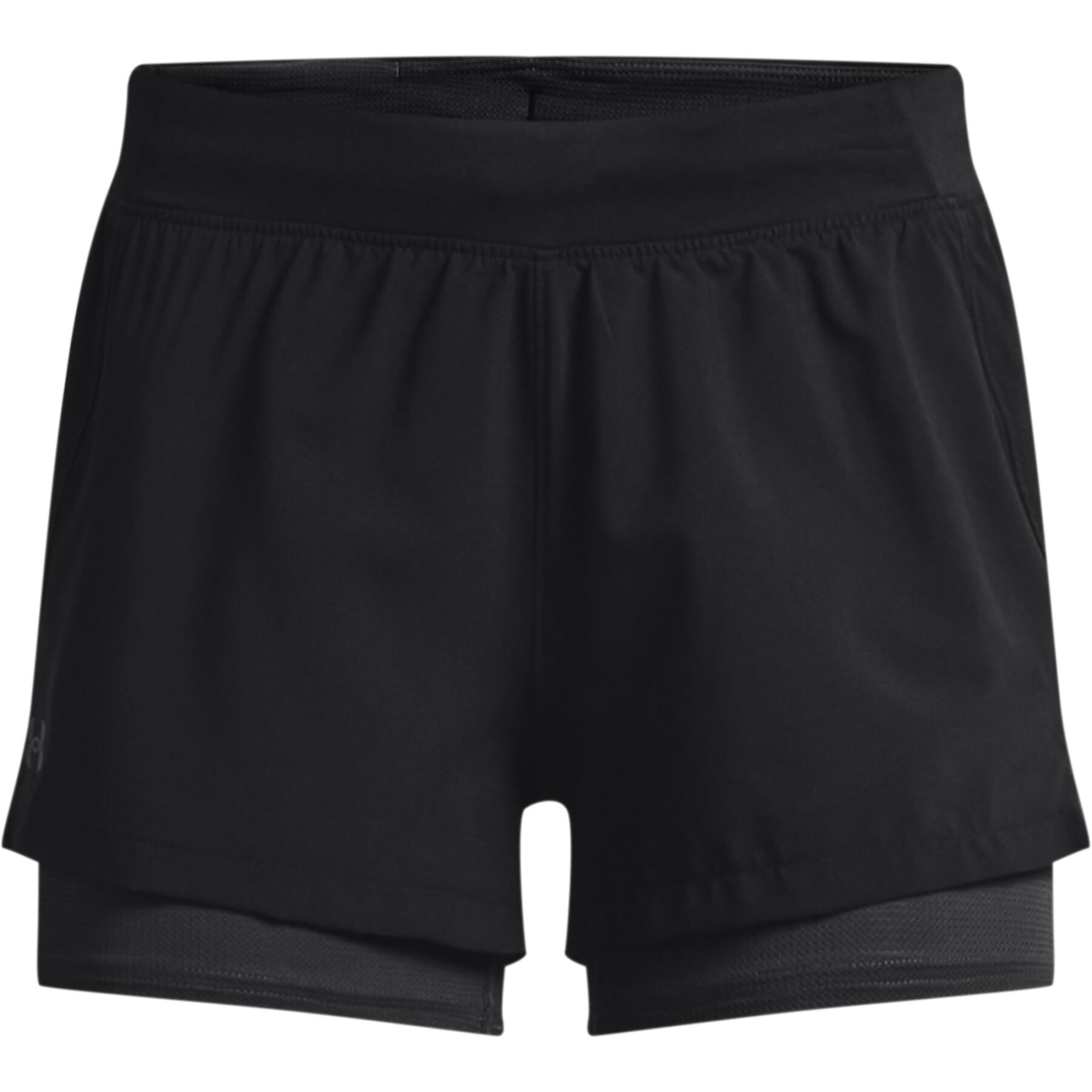 Women's 2-in-1 shorts Under Armour Iso-Chill Run