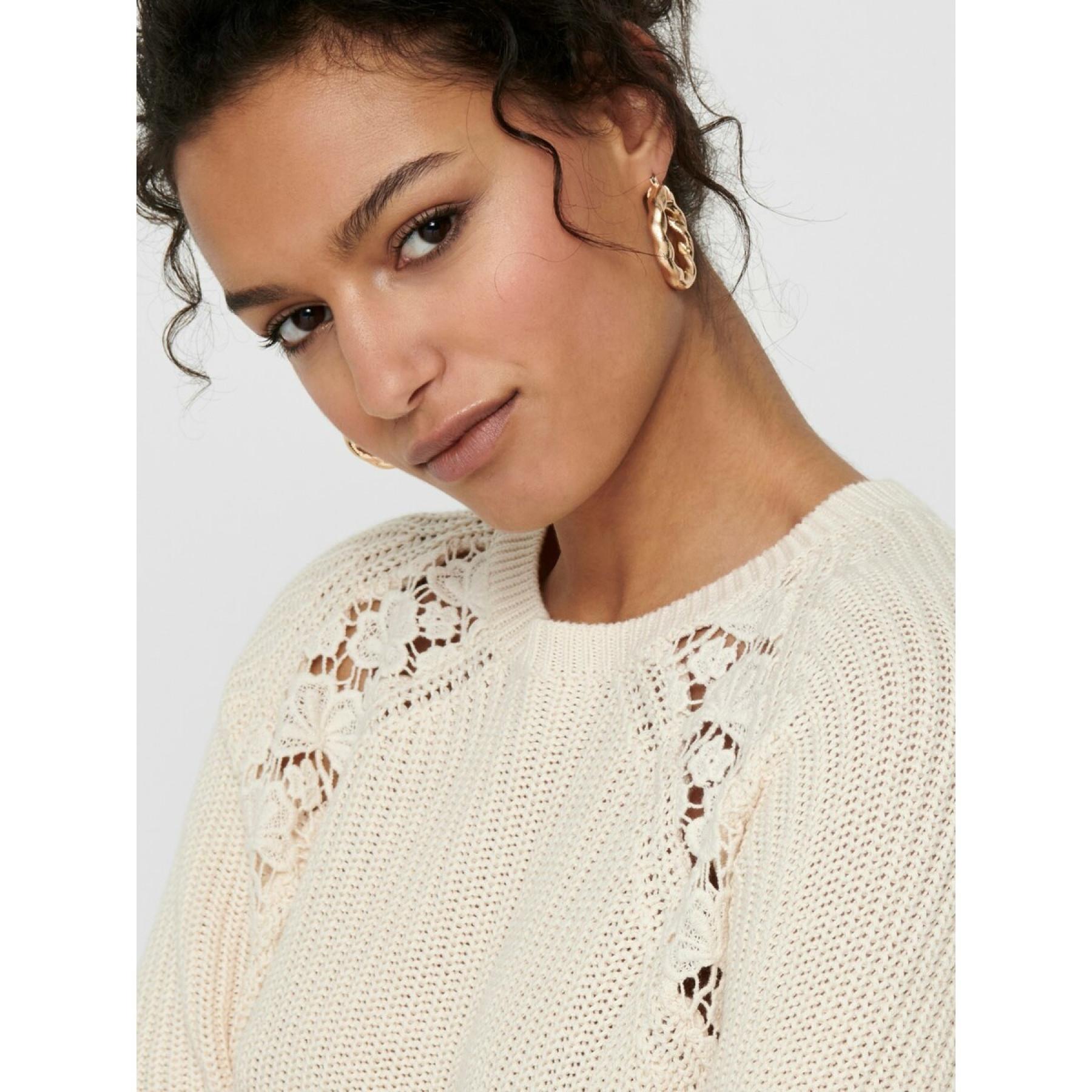 Women's sweater Only Maga life lace