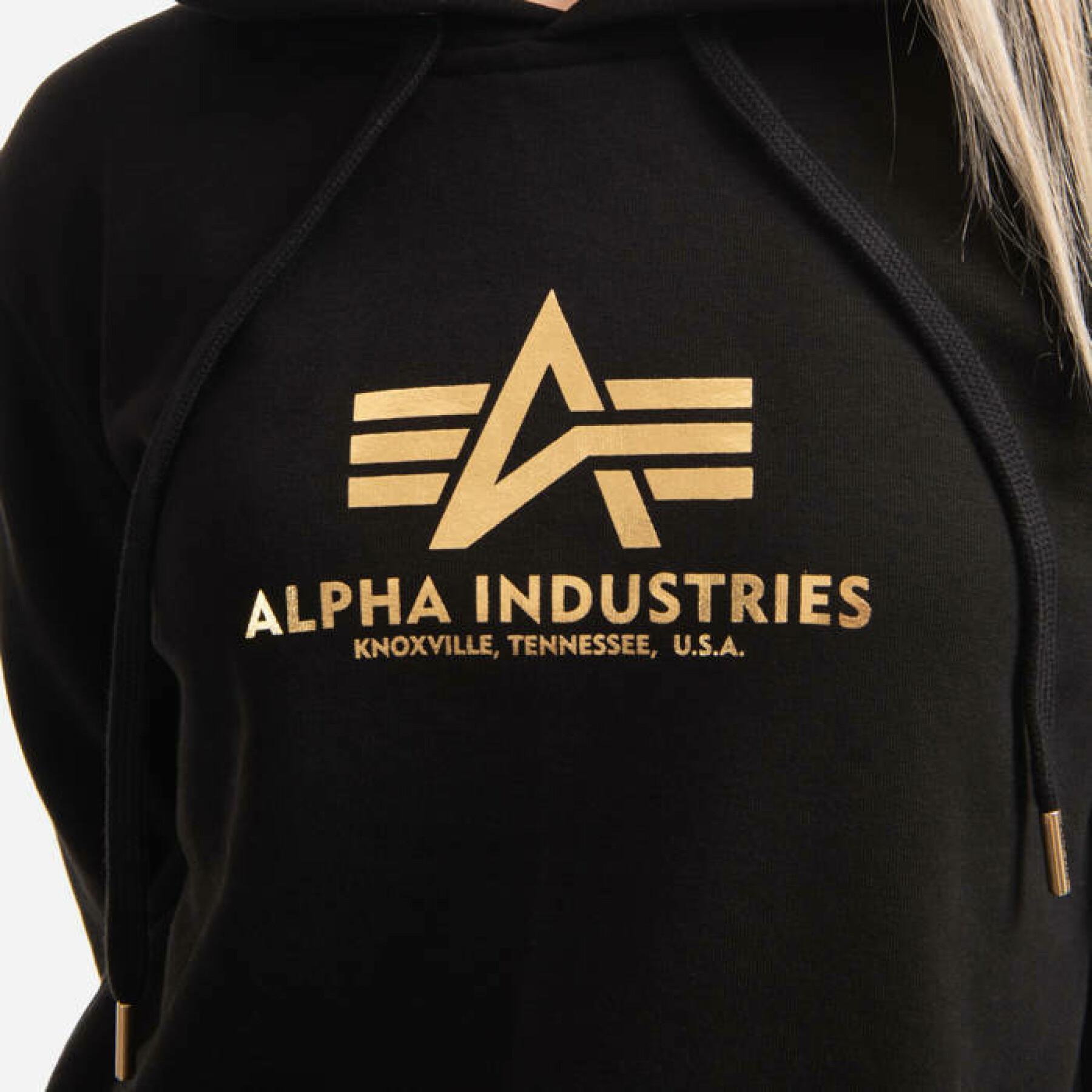 Women's hoodie Alpha Industries New Basic Foil Print