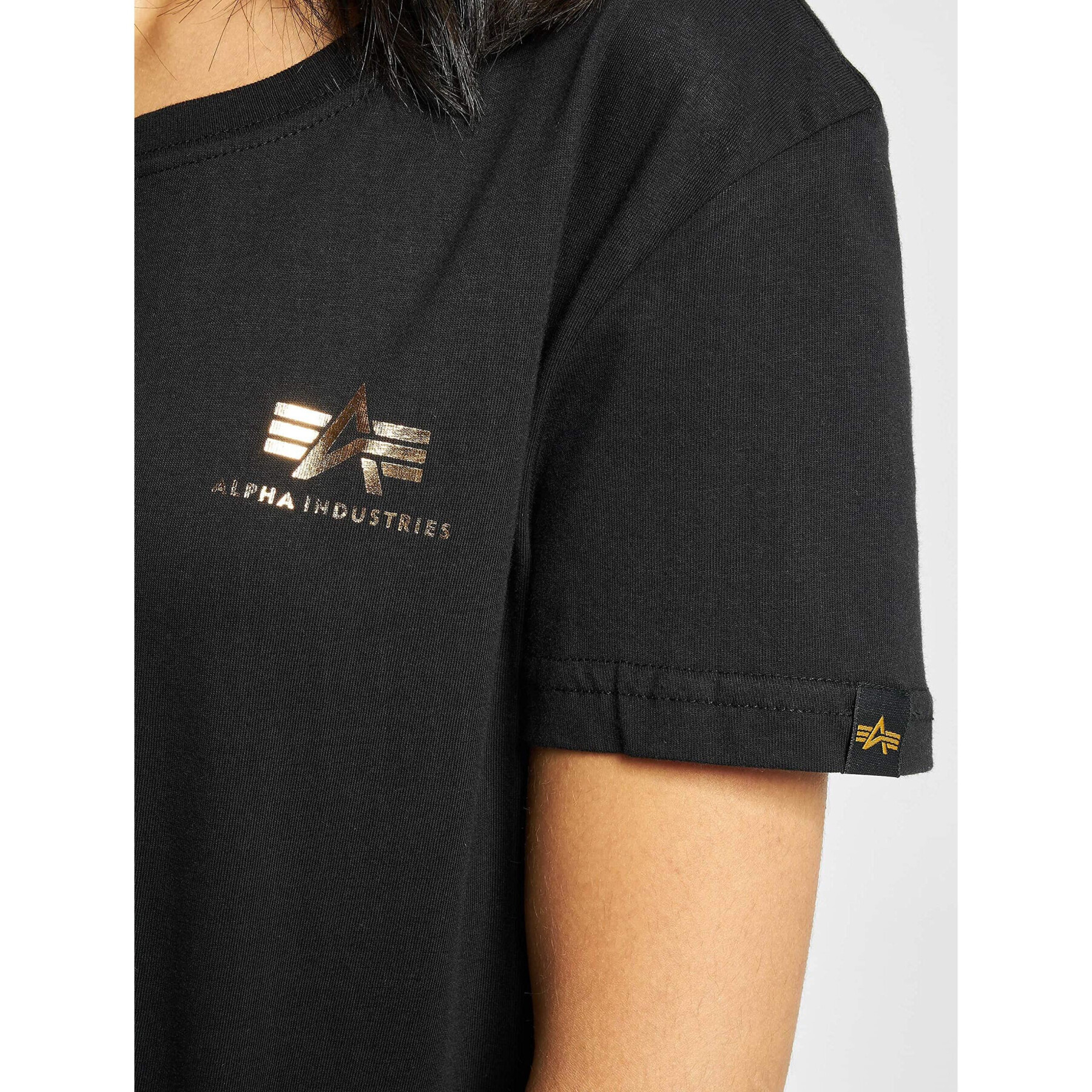Women's T-shirt Alpha Industries Basic Small Logo Foil Print