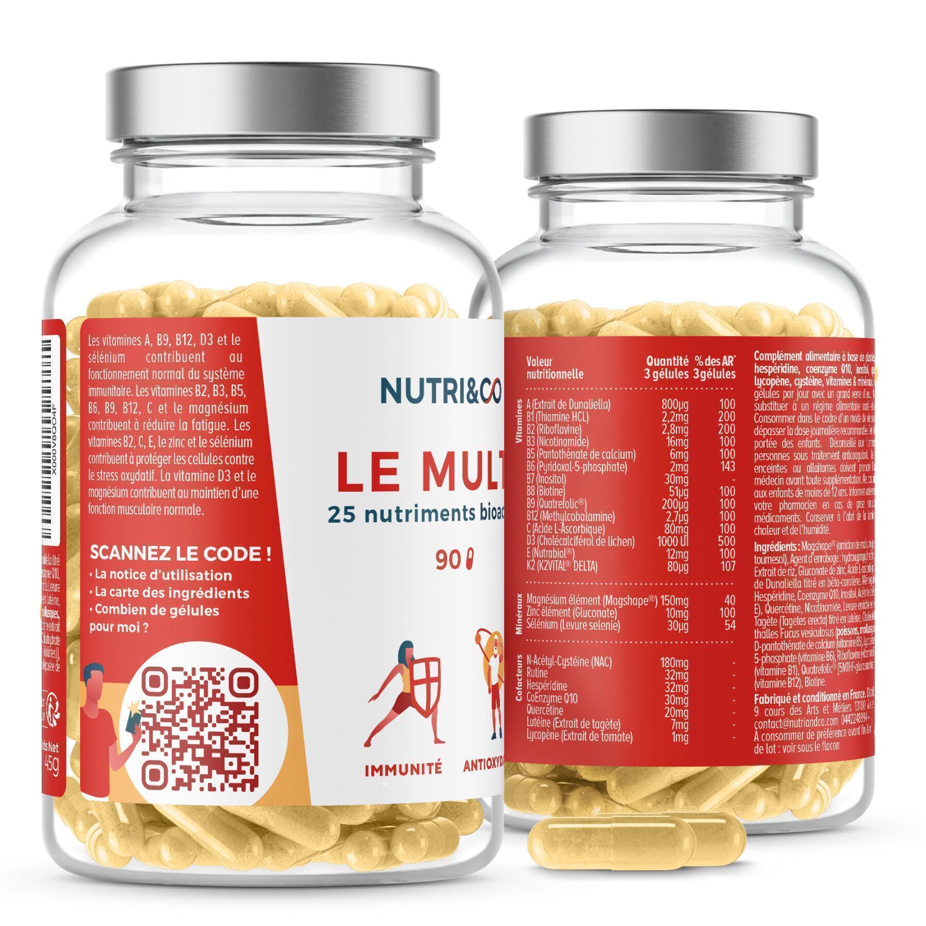 90 capsules tonus & immunity Nutri&Co 90 gelules