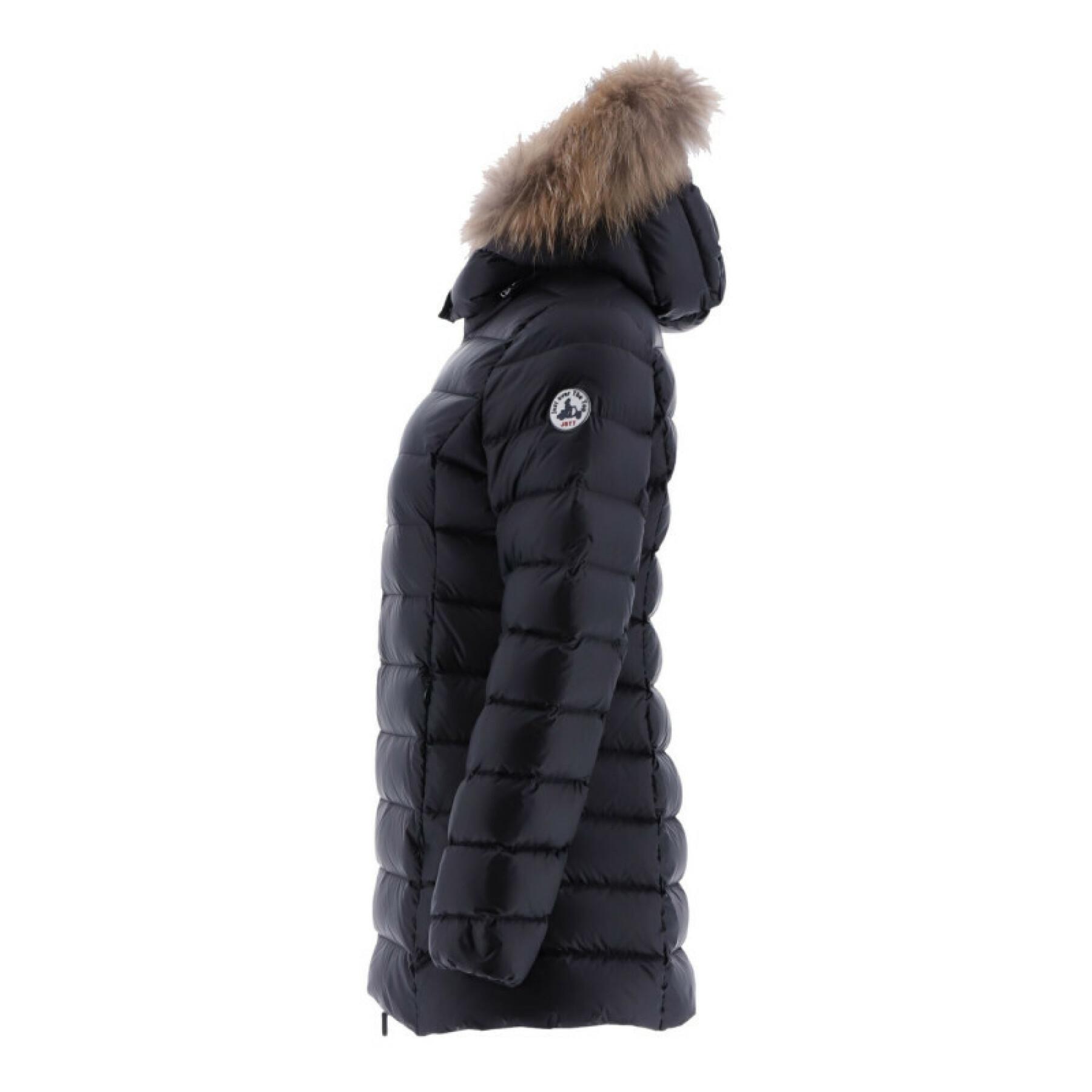 Women's hooded jacket Jott Perle Mi-long Basic