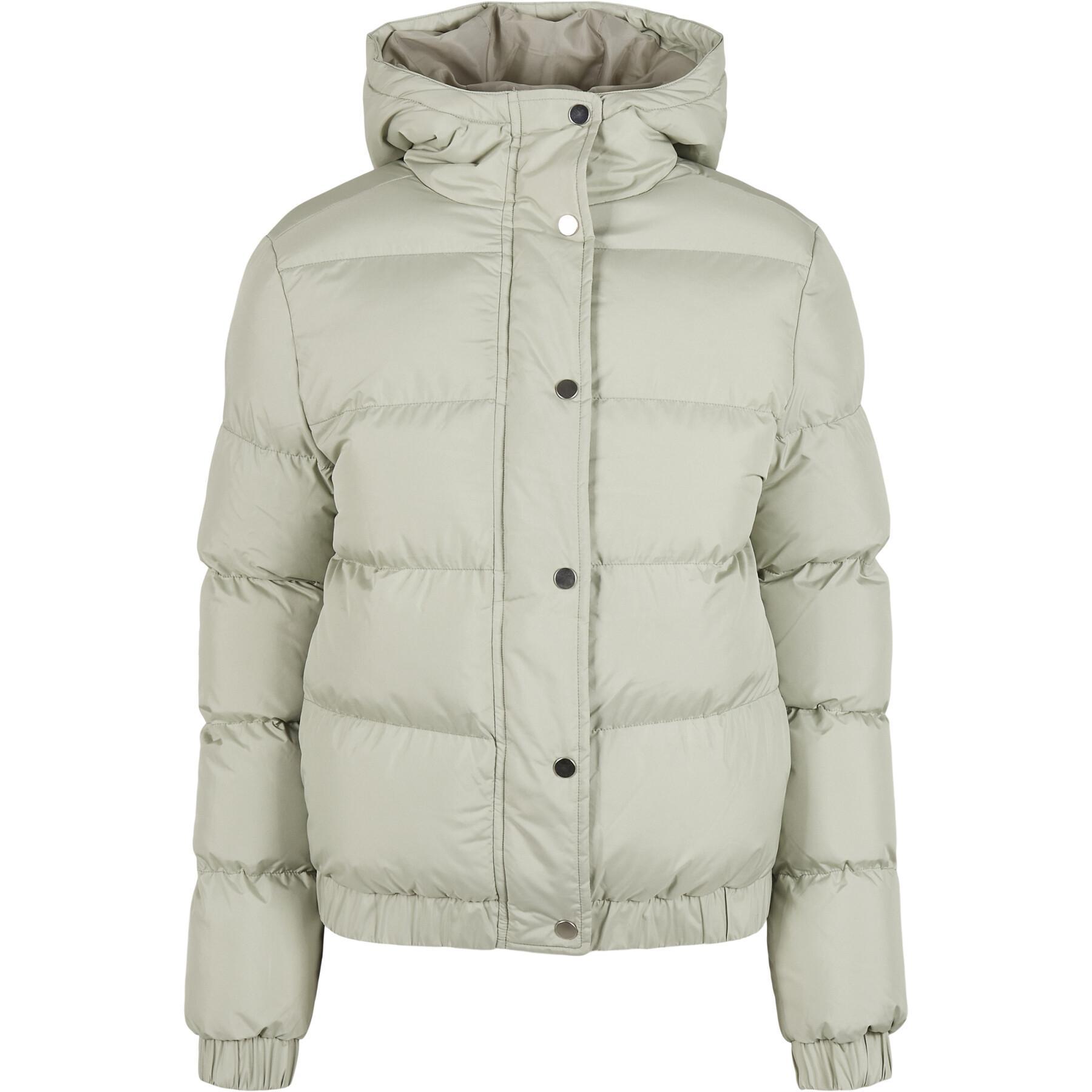 Women's jacket Urban Classics hooded puffer- large sizes