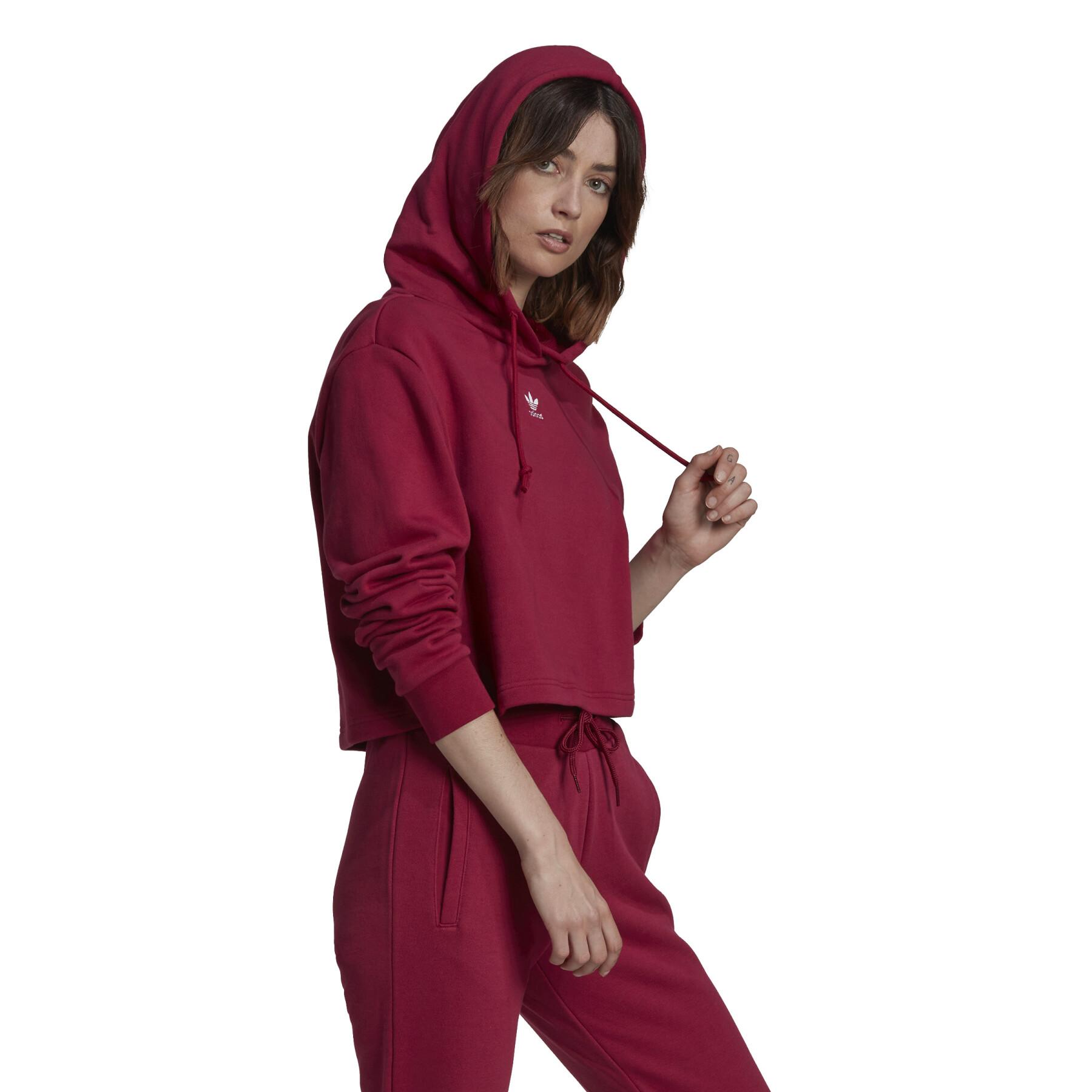 Women's short hooded sweatshirt adidas Originals Adicolor Essentials