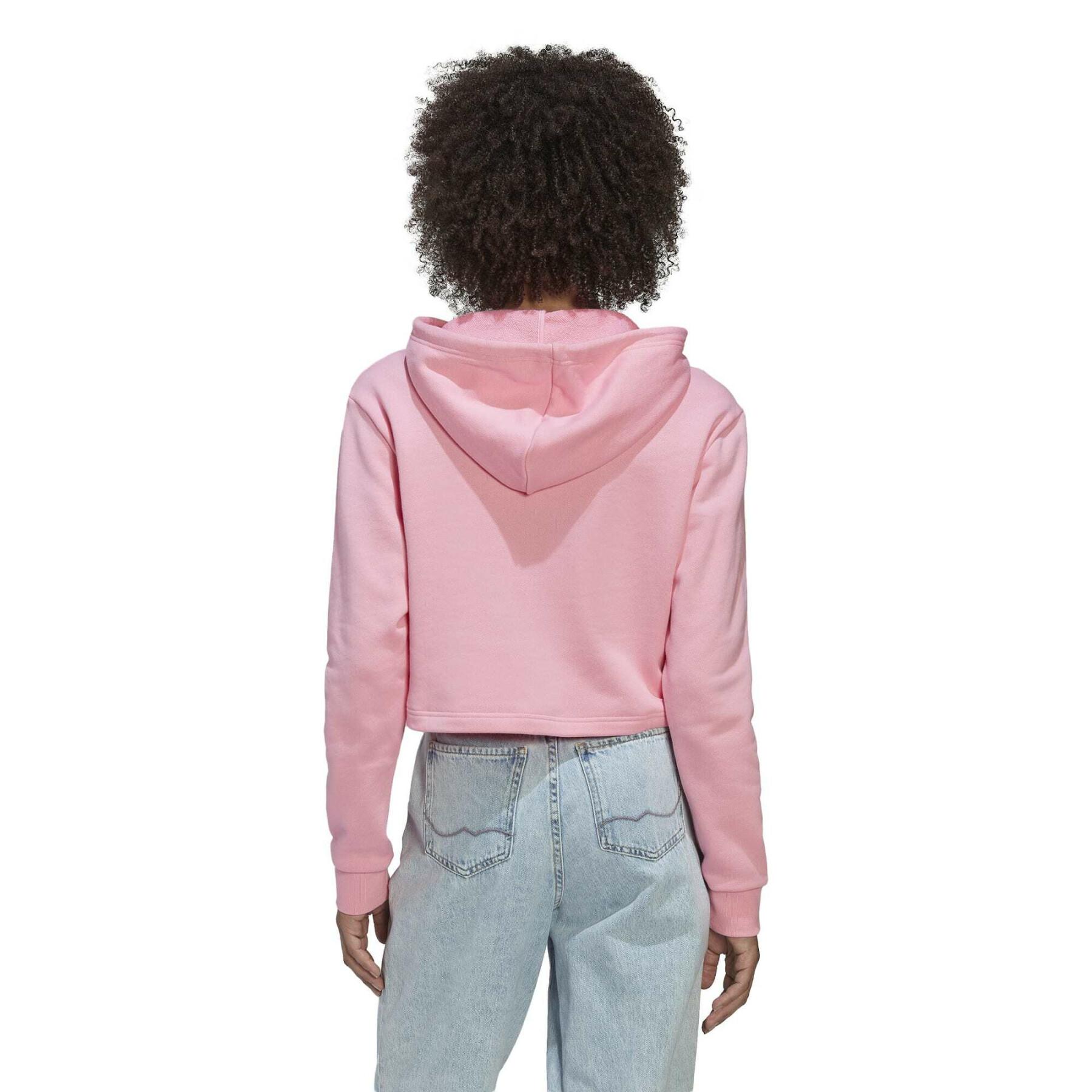 Women's crop top hoodie adidas Originals Adicolor Essentials