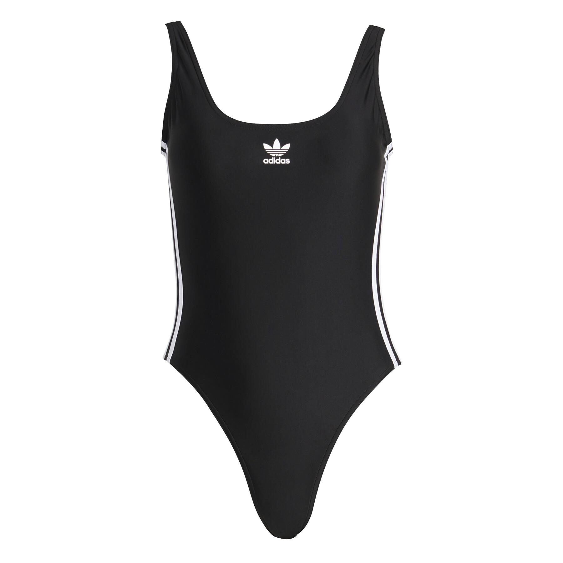 1-piece swimsuit with 3 bands adidas Adicolor