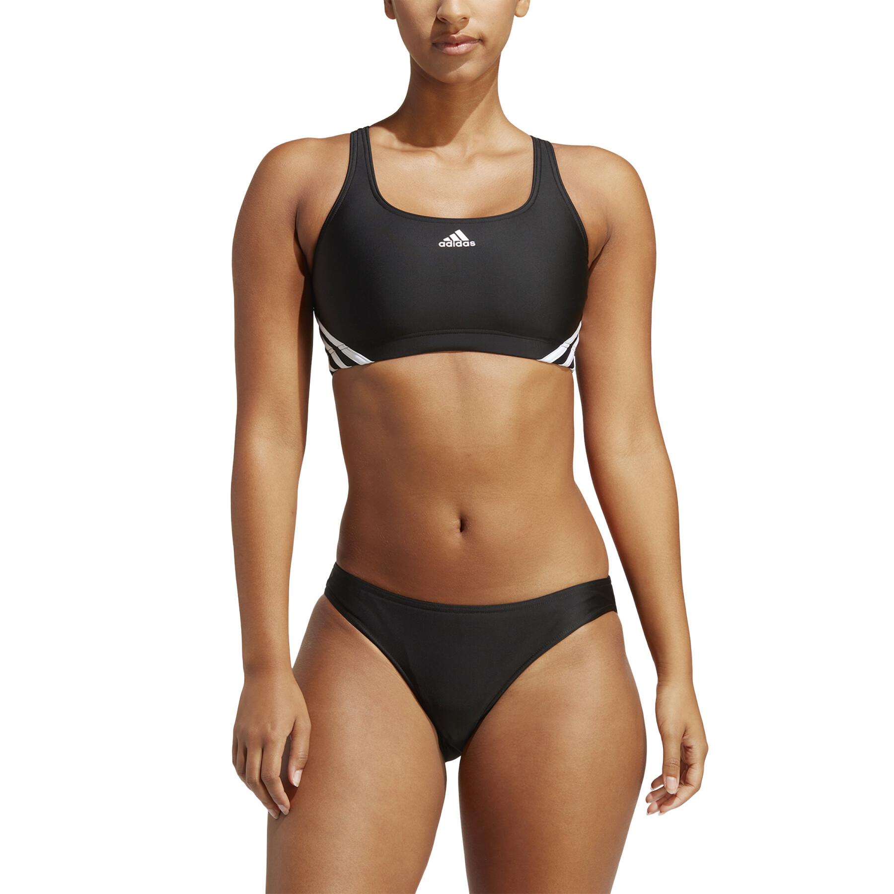 2-piece swimsuit with 3 bands for women adidas