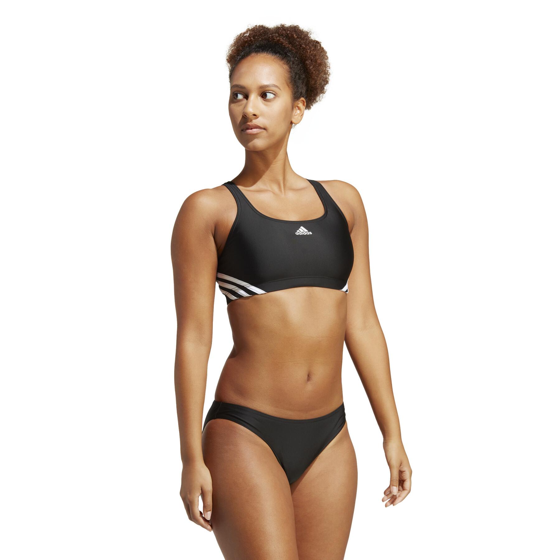 2-piece swimsuit with 3 bands for women adidas