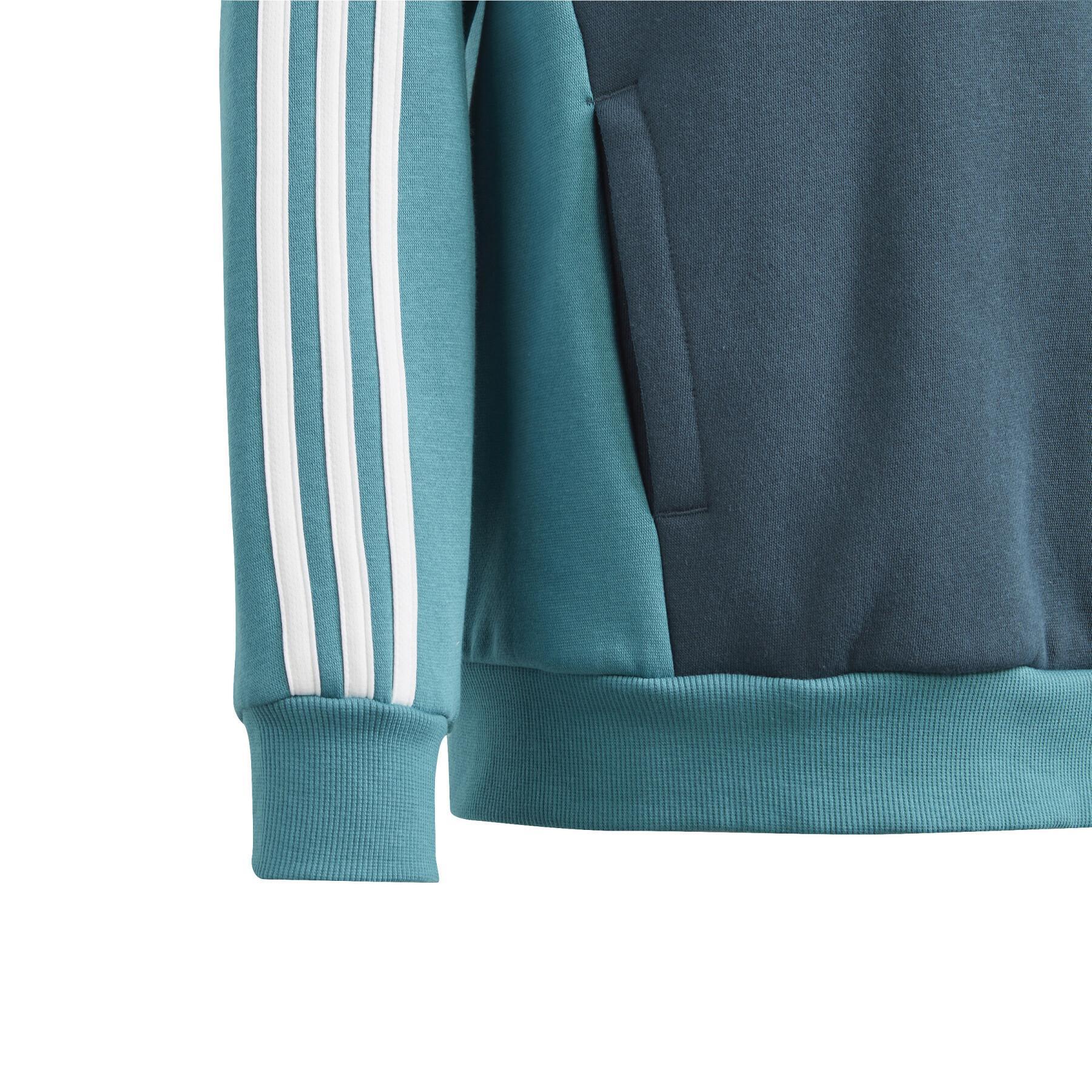 Children's hoodie adidas Tiberio 3-Stripes Colorblock