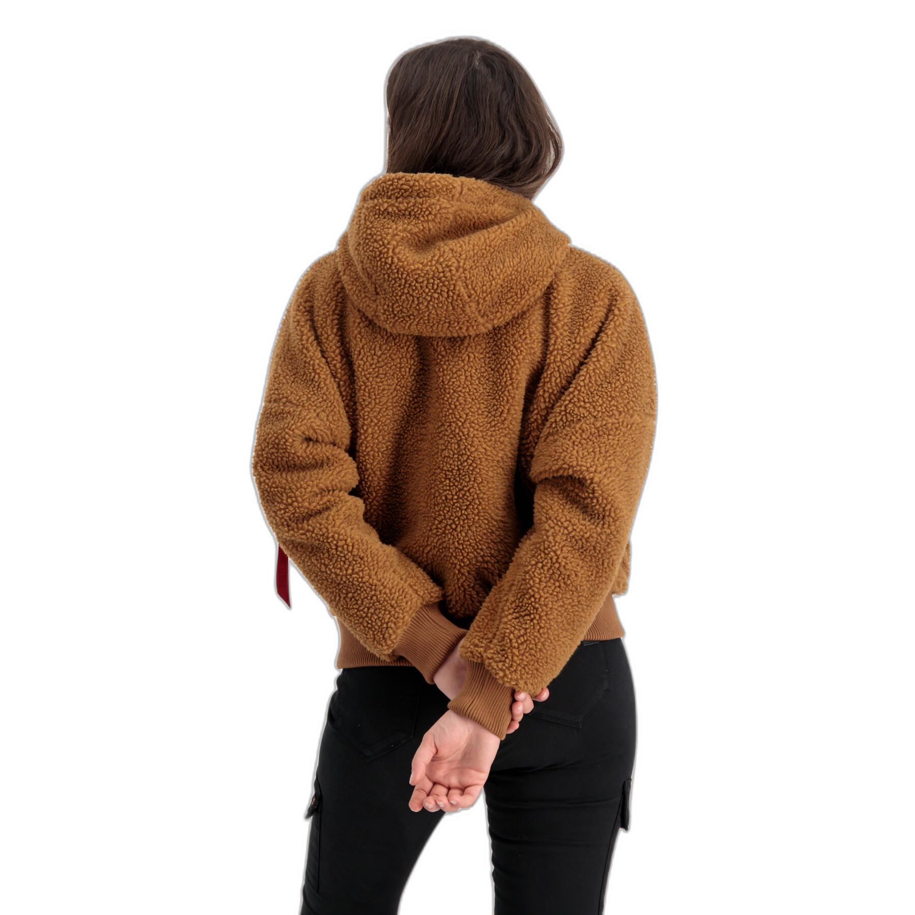 Women's hooded fleece Alpha Industries MA-1 OS