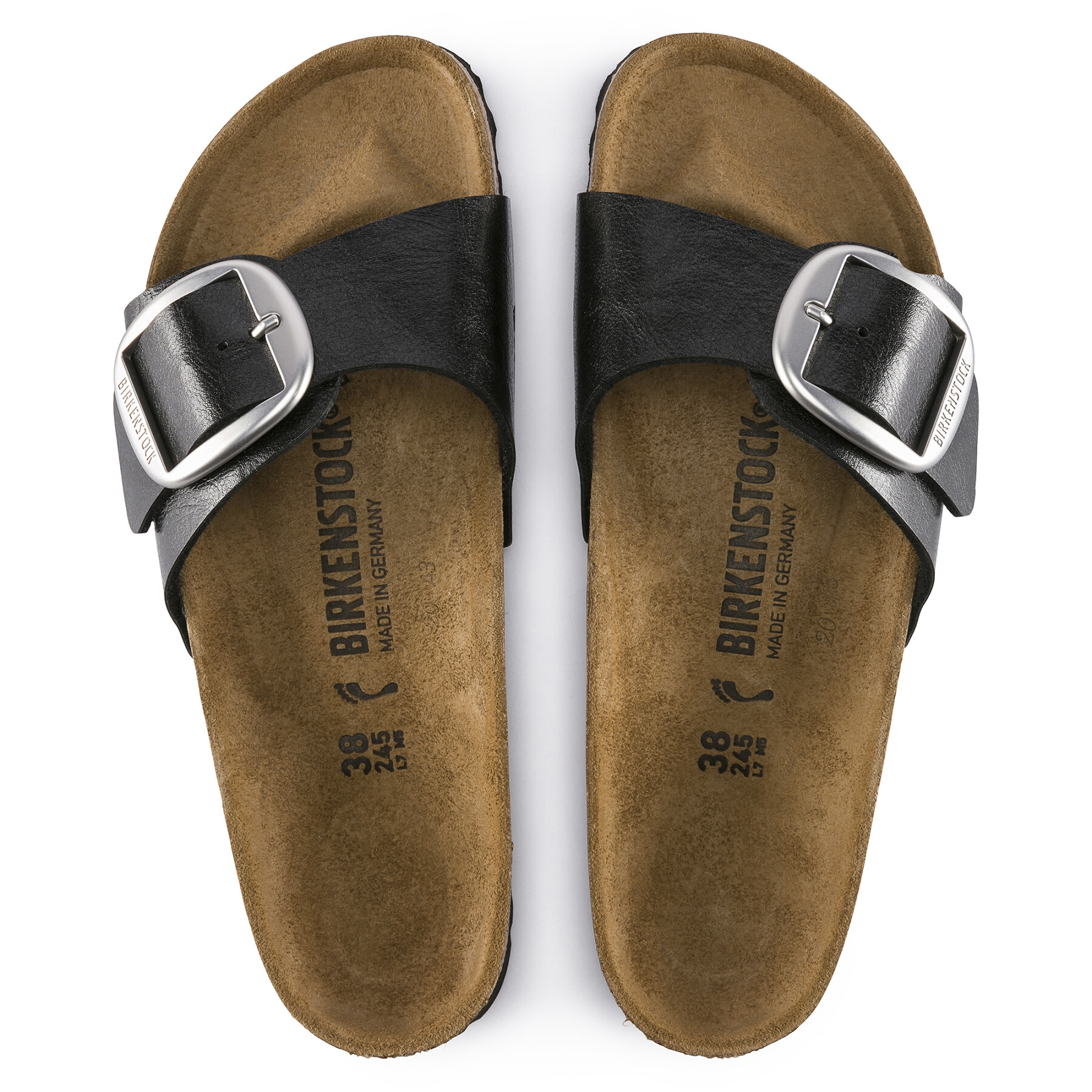 Women's narrow sandals Birkenstock Madrid Big Buckle Birko-Flor