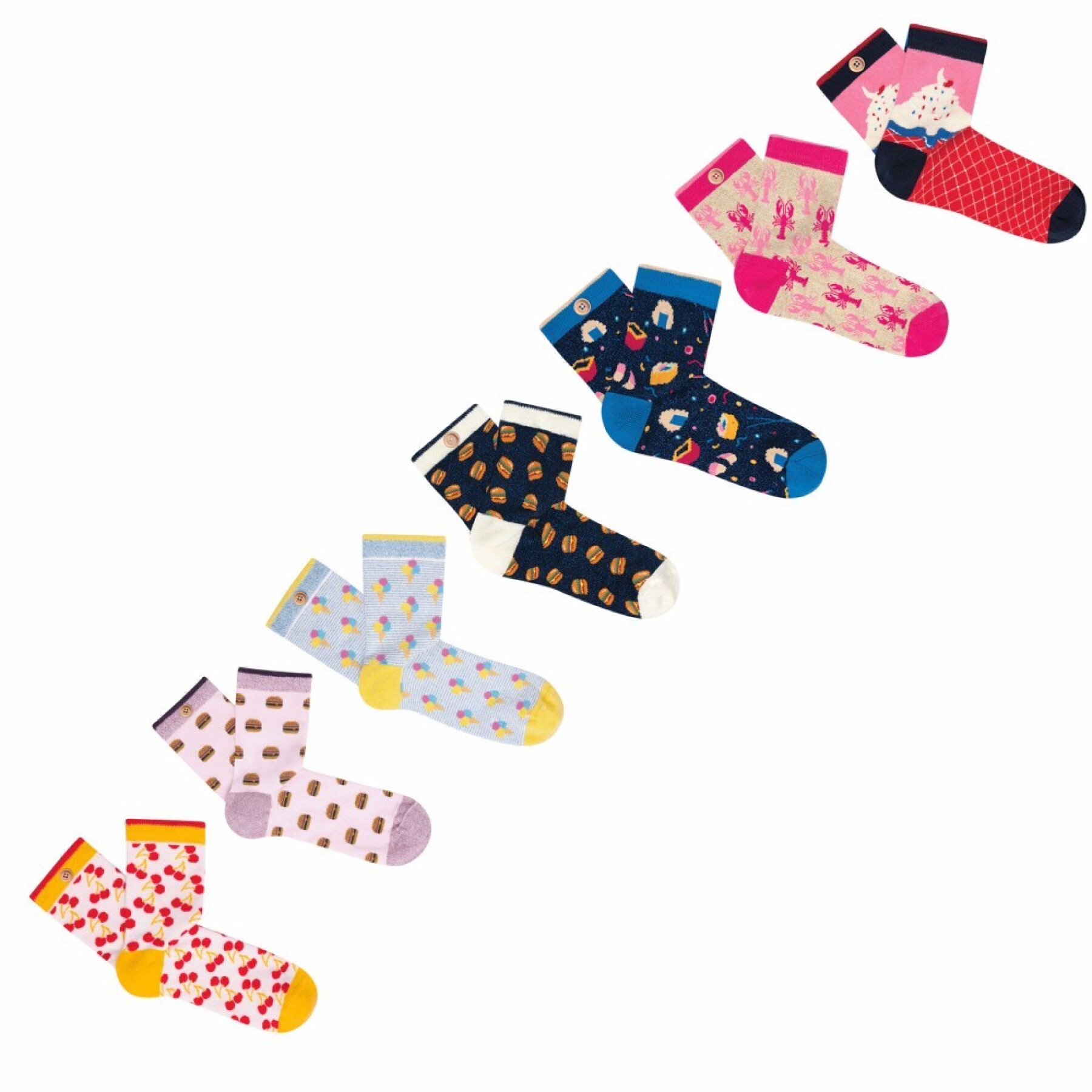 Women's socks Cabaia (x7)