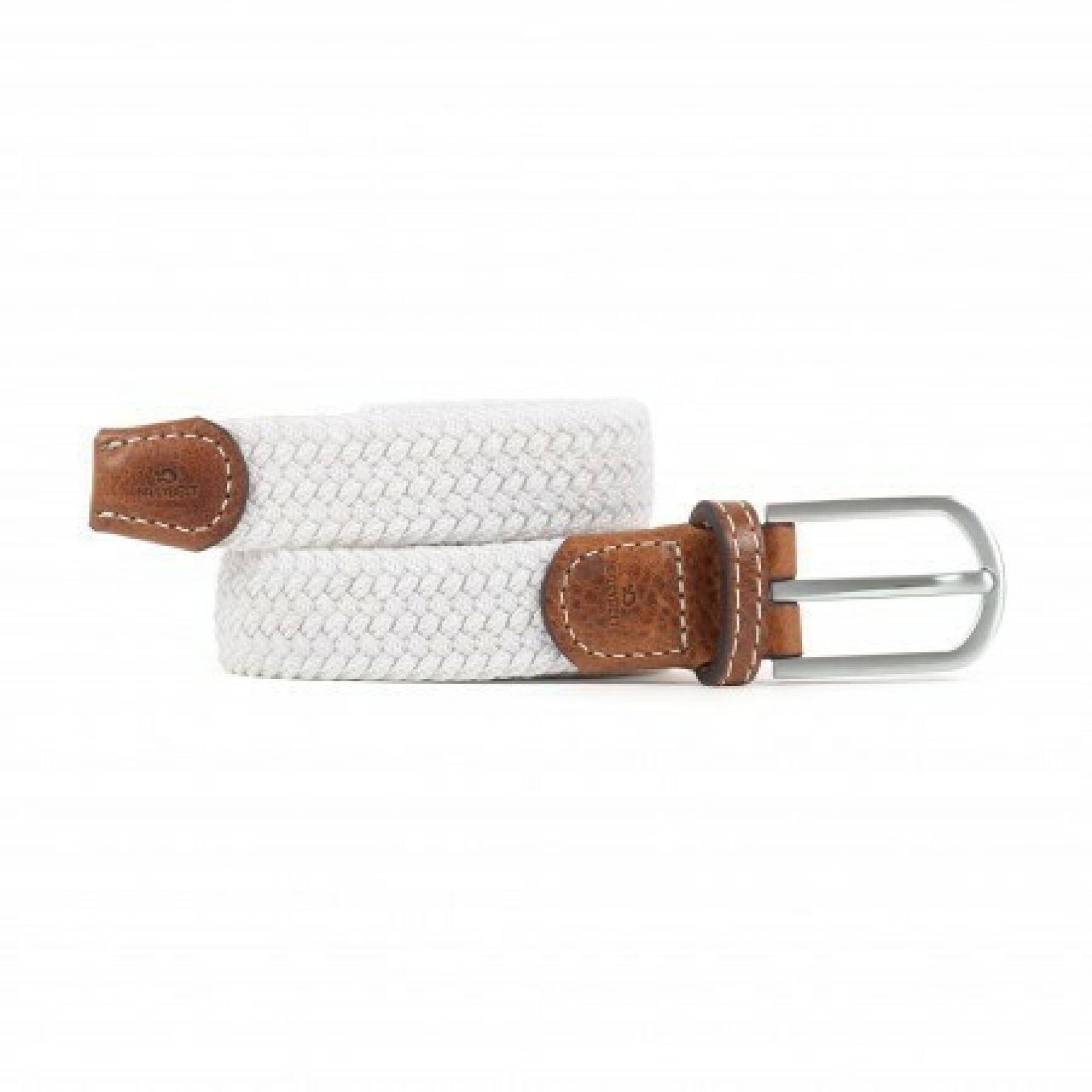 Elastic braided belt for women Billybelt Blanc Coco