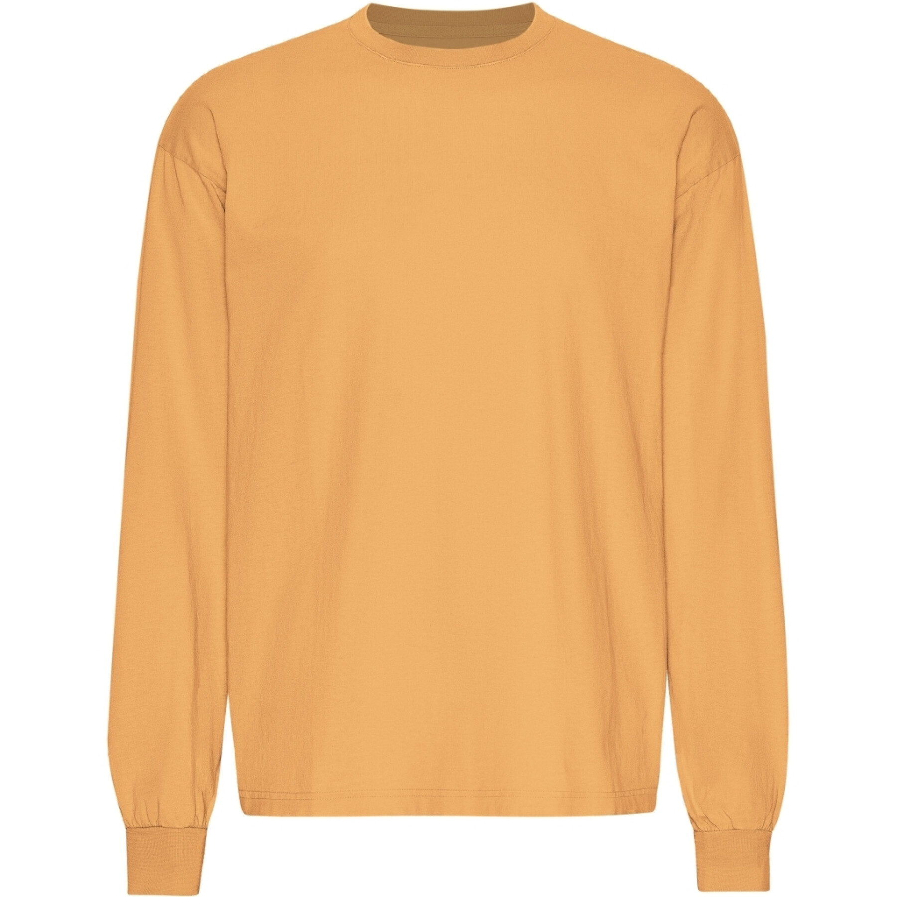 Oversized long-sleeve T-shirt Colorful Standard Organic Sandstone Orange