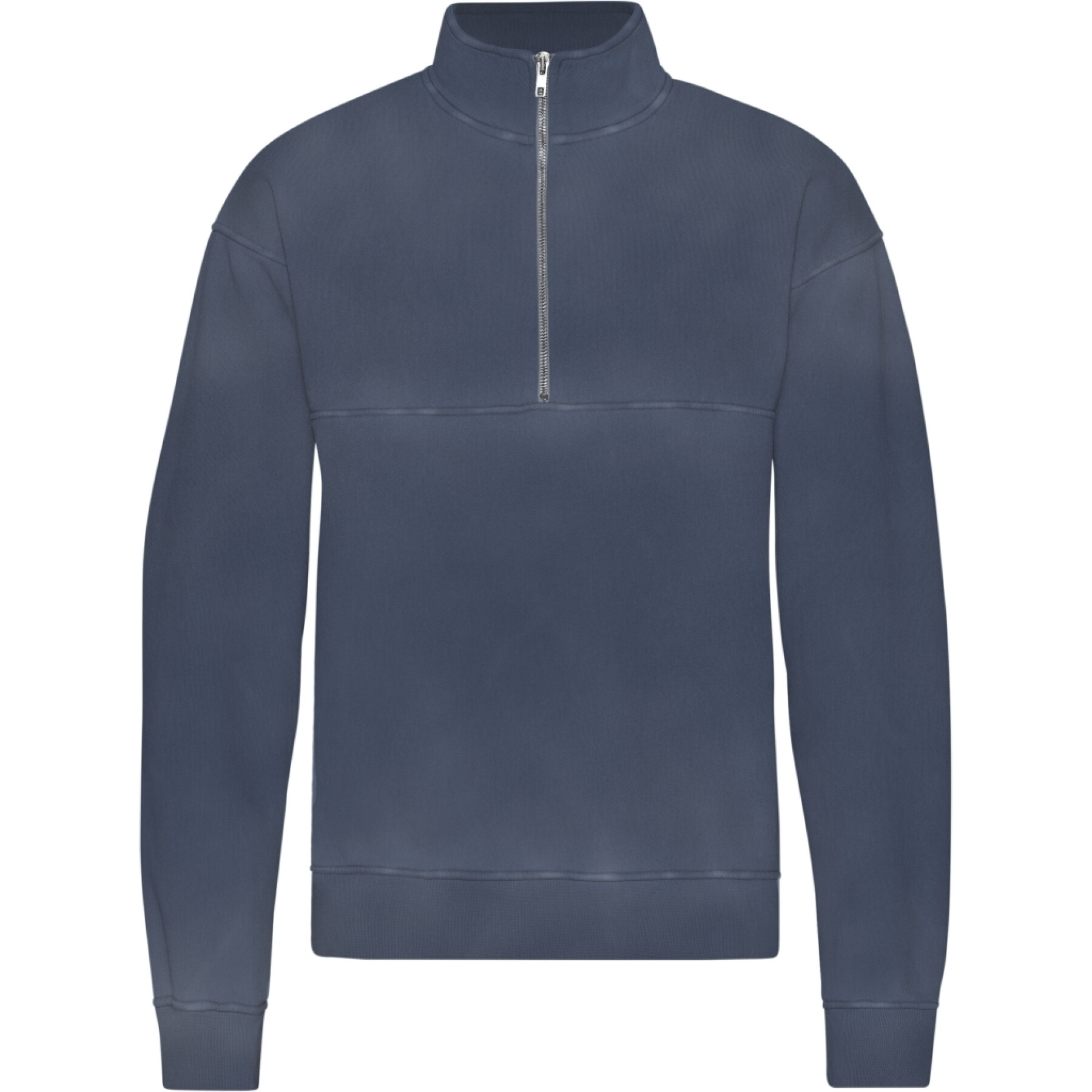 1/4 zip sweatshirt Colorful Standard Organic Neptune Blue