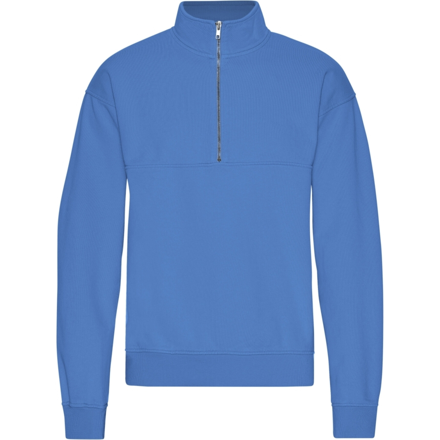 1/4 zip sweatshirt Colorful Standard Organic Sky Blue