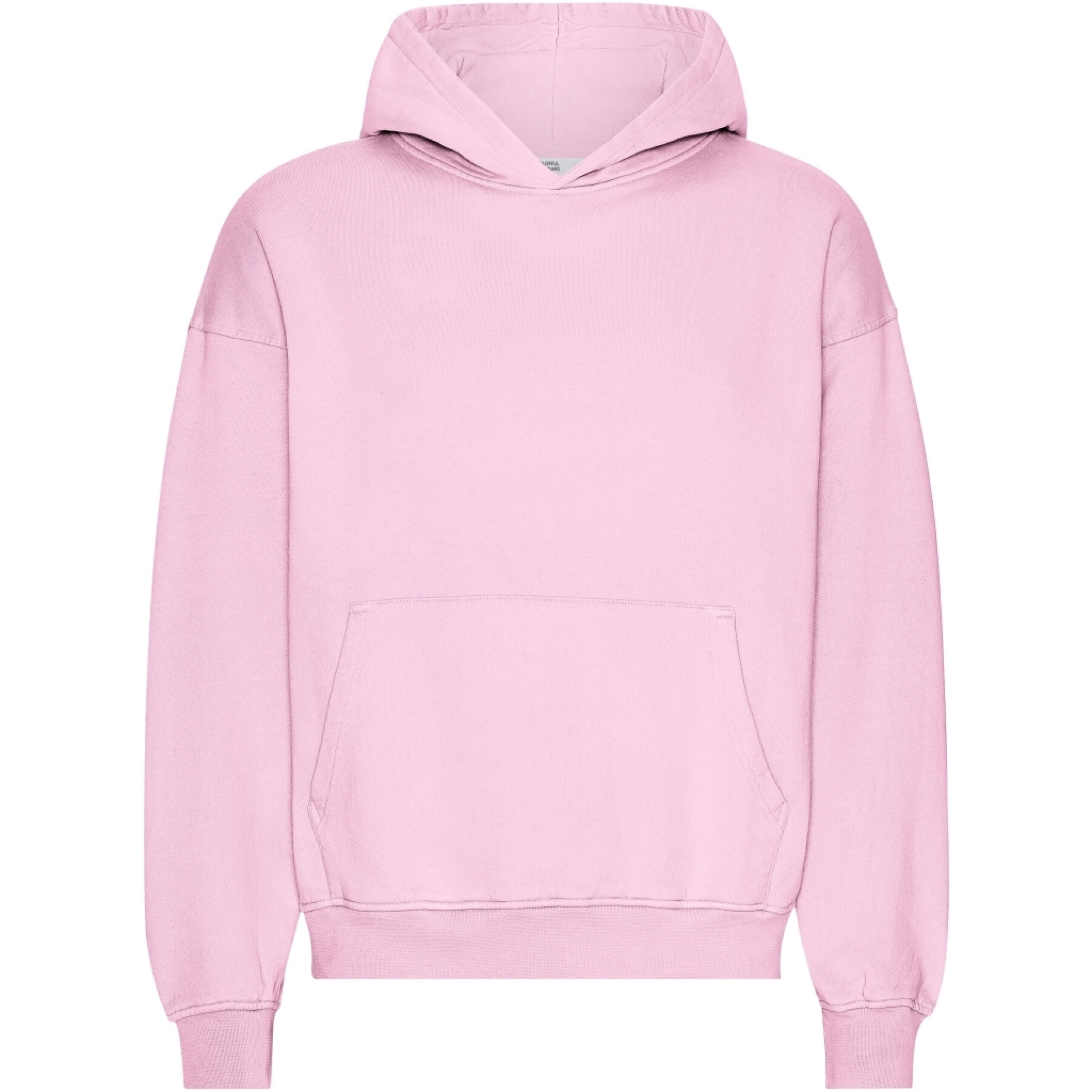 Oversized hooded sweatshirt Colorful Standard Organic Flamingo Pink