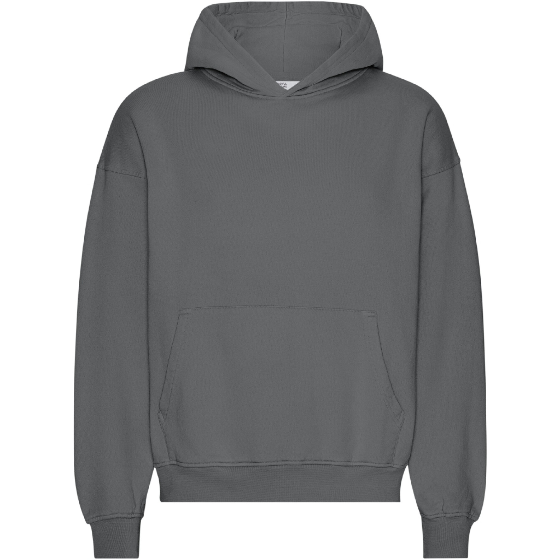 Oversized hooded sweatshirt Colorful Standard Organic Lava Grey