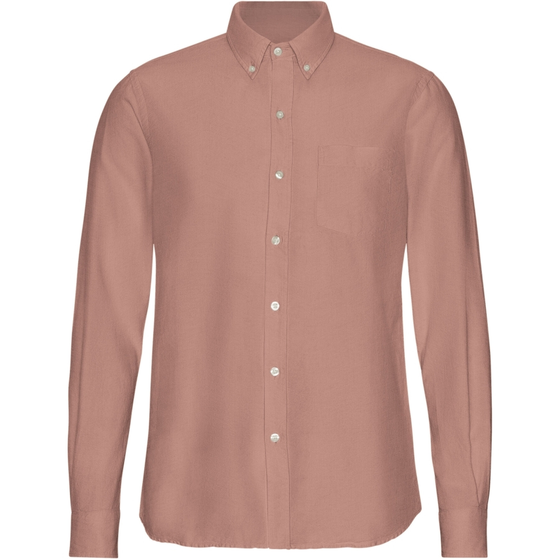 Button-down shirt Colorful Standard Organic Rosewood Mist