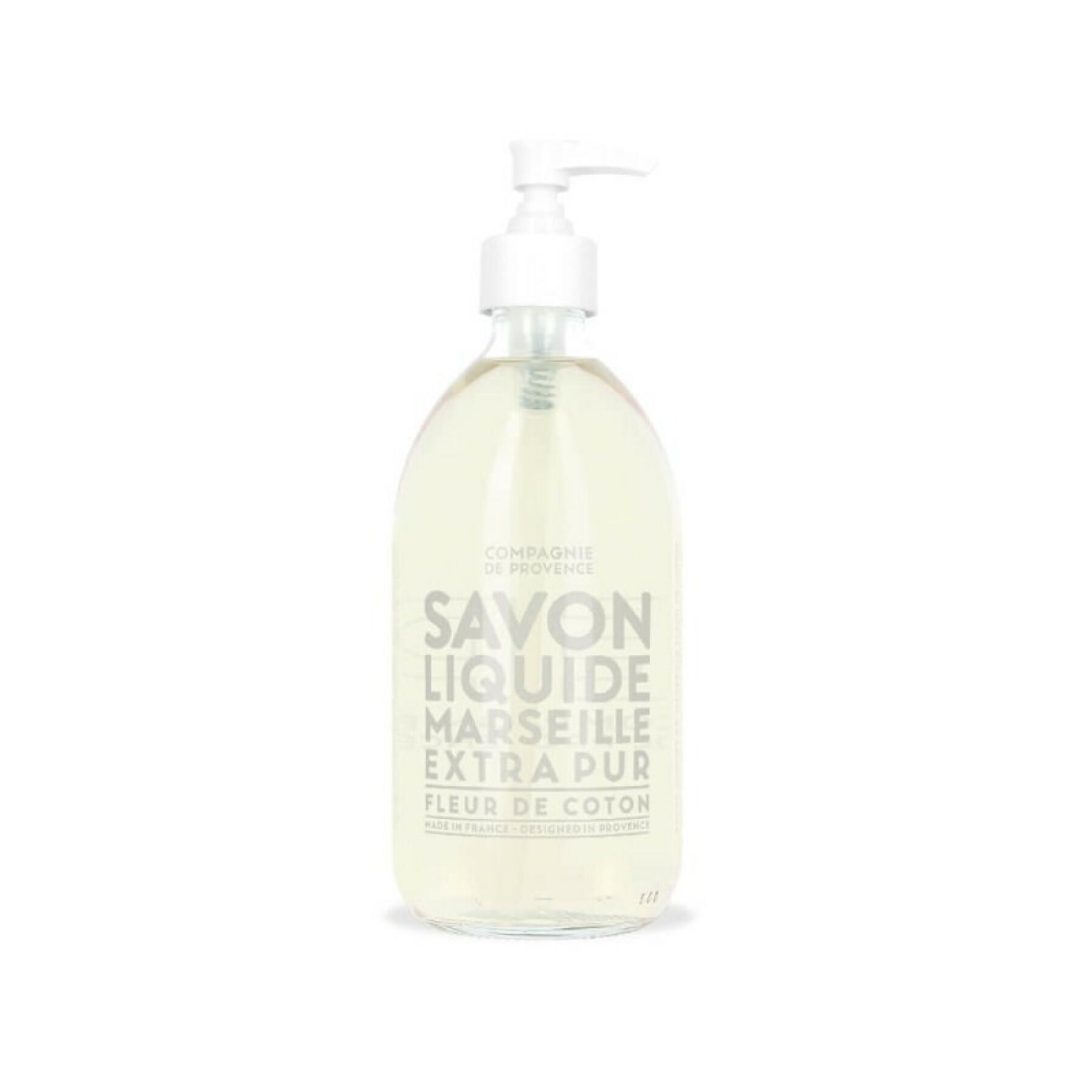 Liquid Marseille soap cotton flower Compagnie de Provence 495 ml