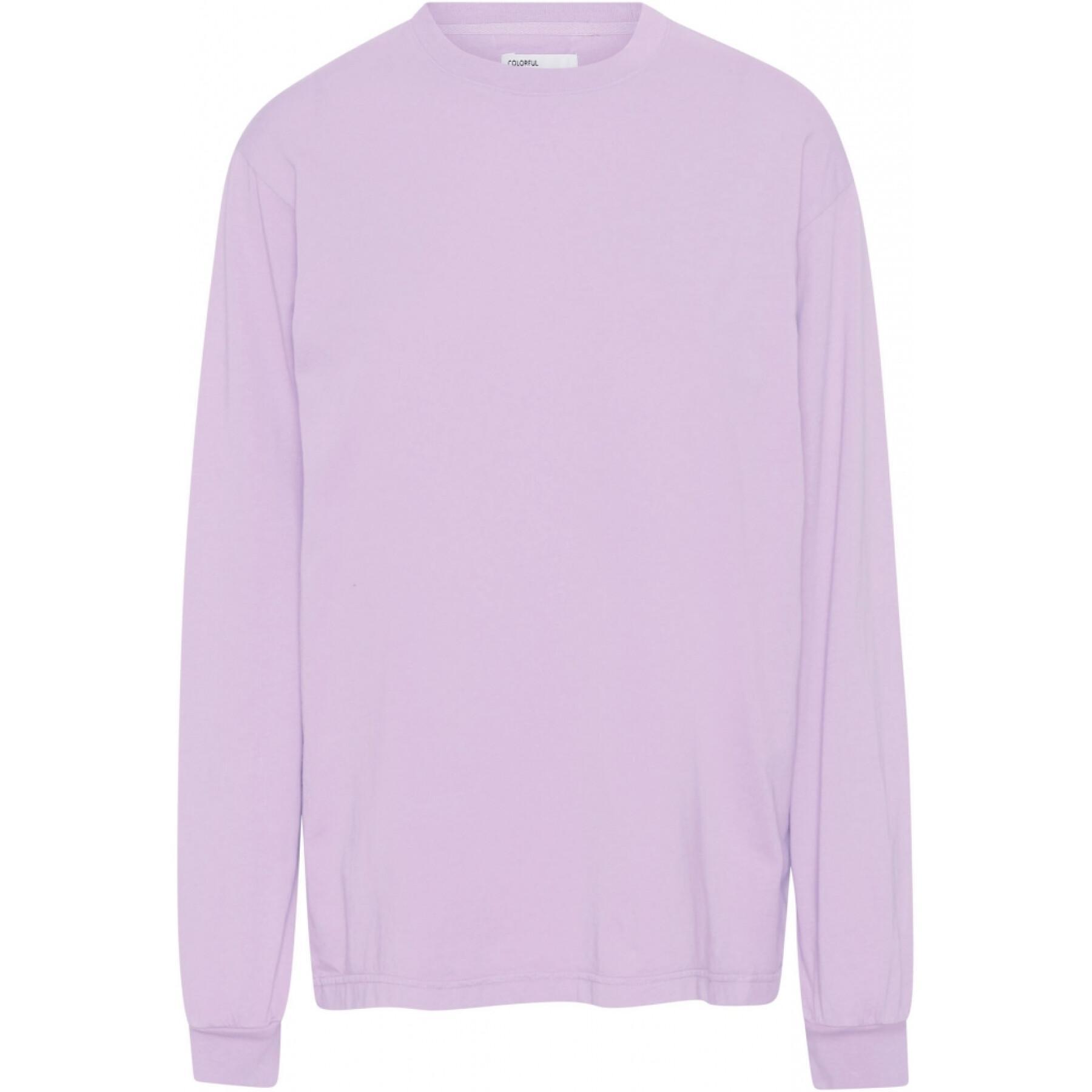 Long sleeve T-shirt Colorful Standard Organic oversized soft lavender