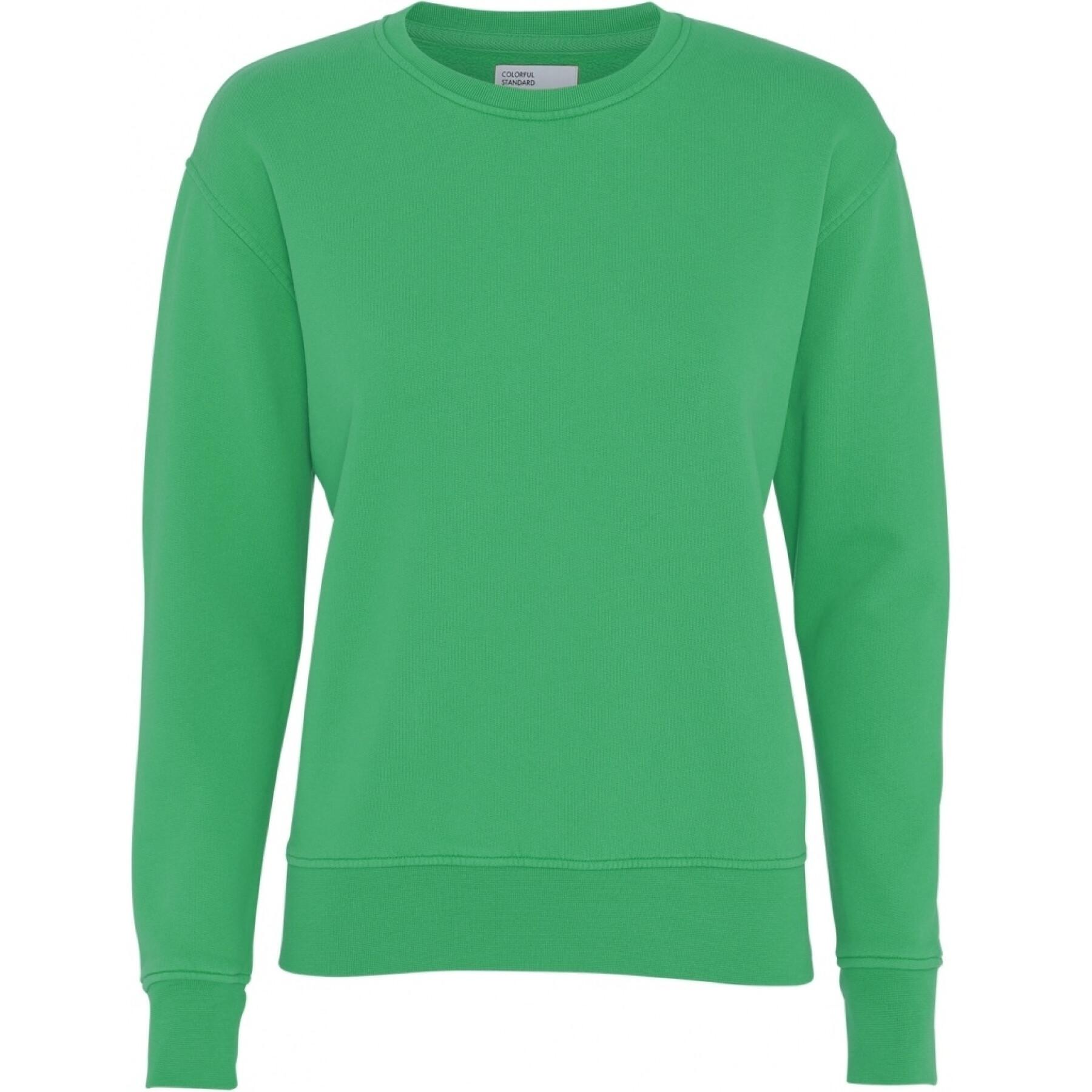 Women's round neck sweater Colorful Standard Classic Organic kelly green