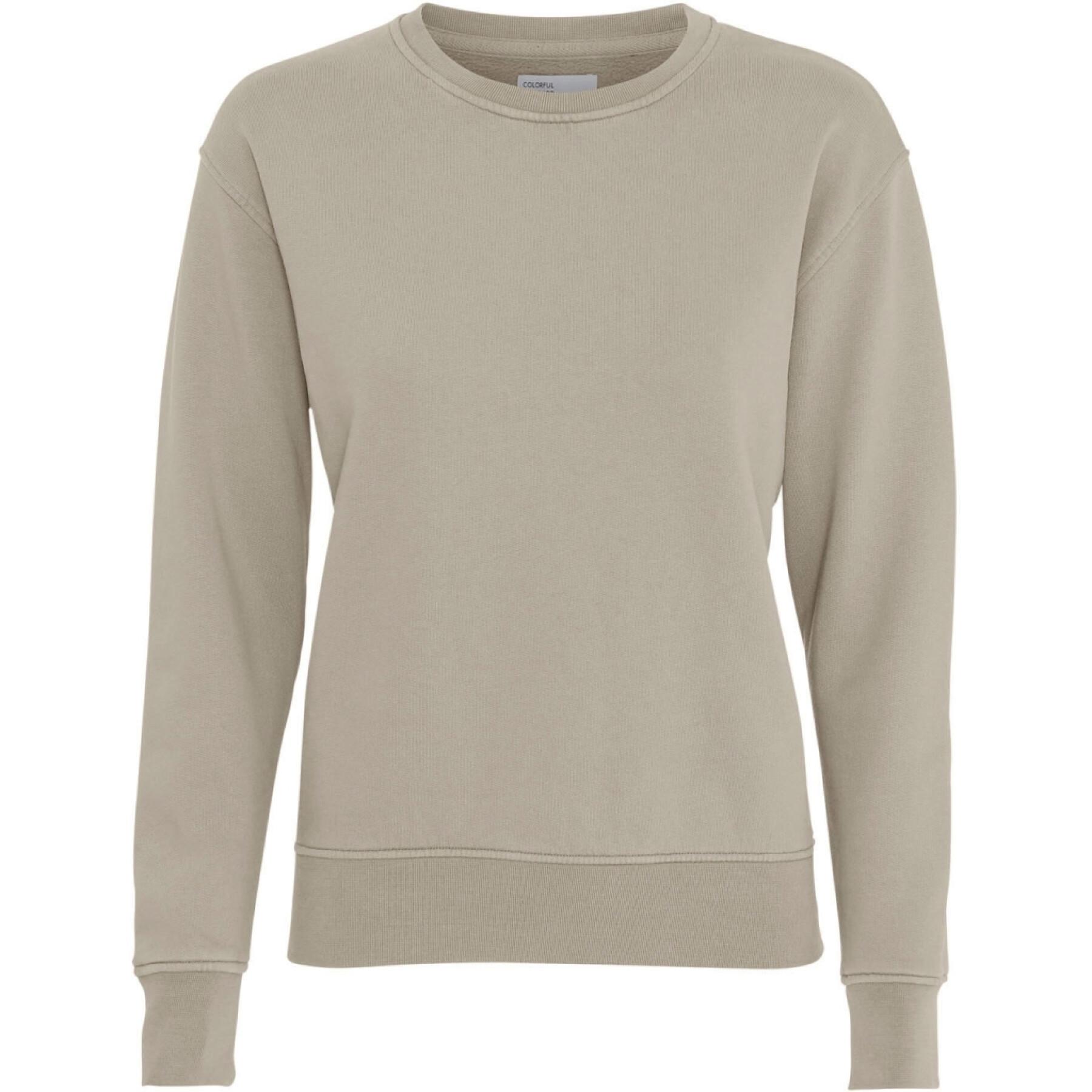 Women's round neck sweater Colorful Standard Classic Organic oyster grey