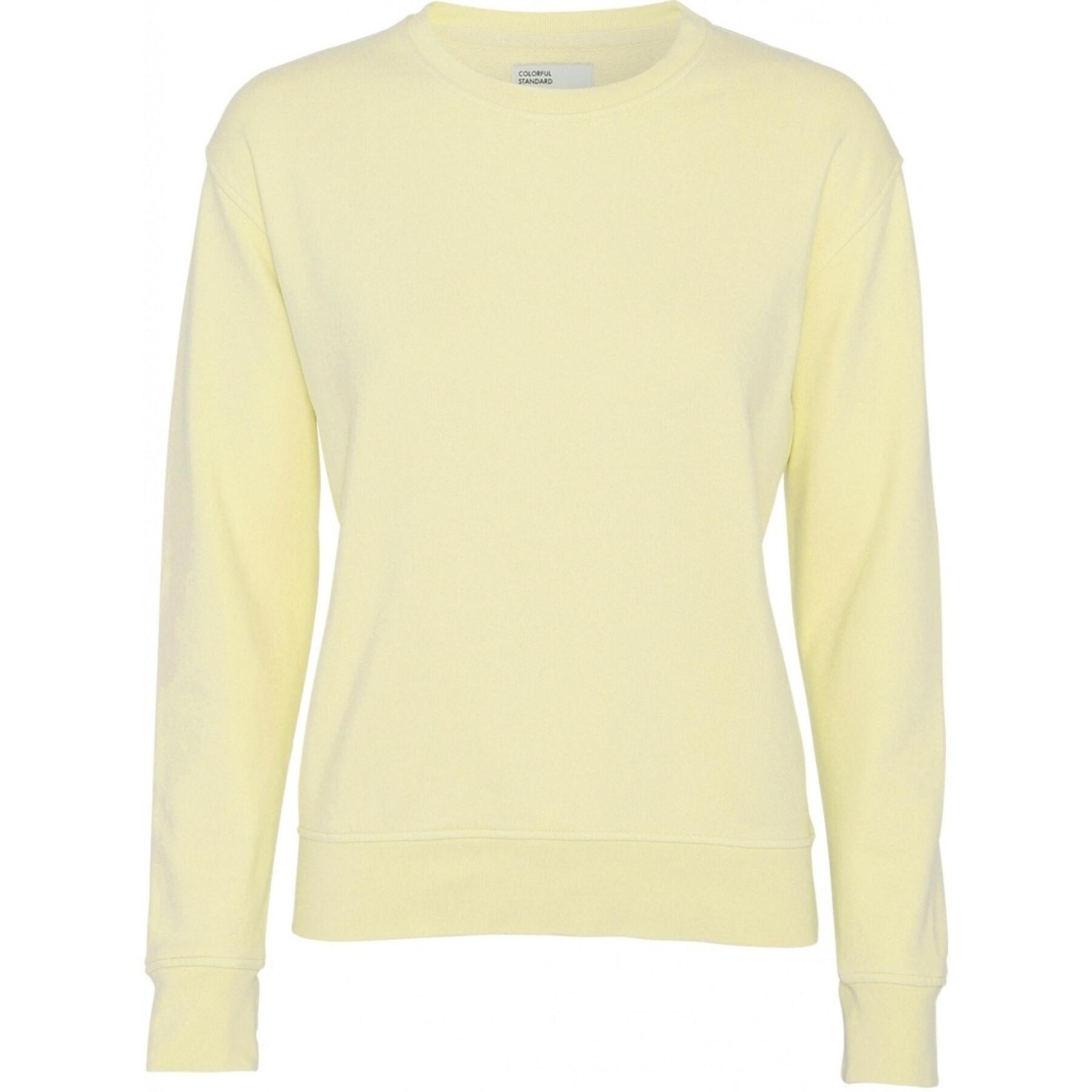 Women's round neck sweater Colorful Standard Classic Organic soft yellow