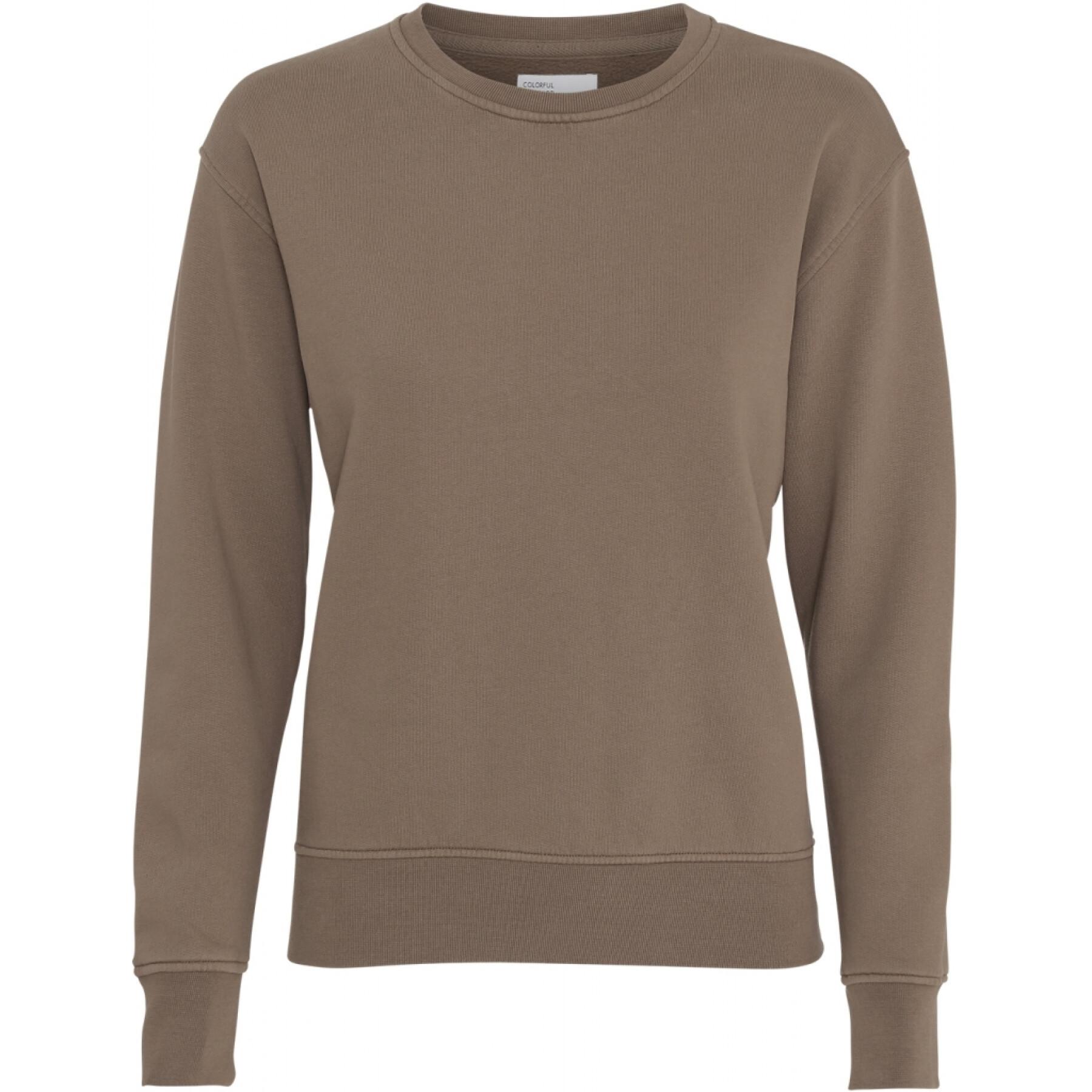 Women's round neck sweater Colorful Standard Classic Organic warm taupe
