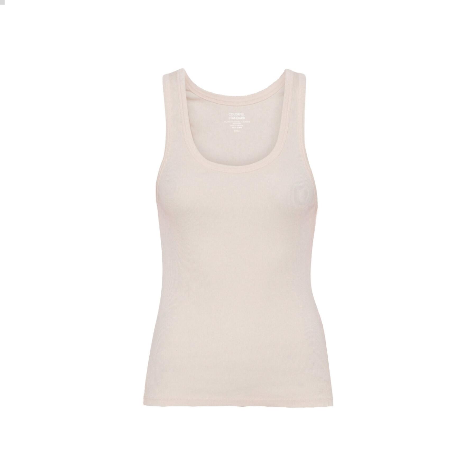 Women's ribbed tank top Colorful Standard Organic ivory white