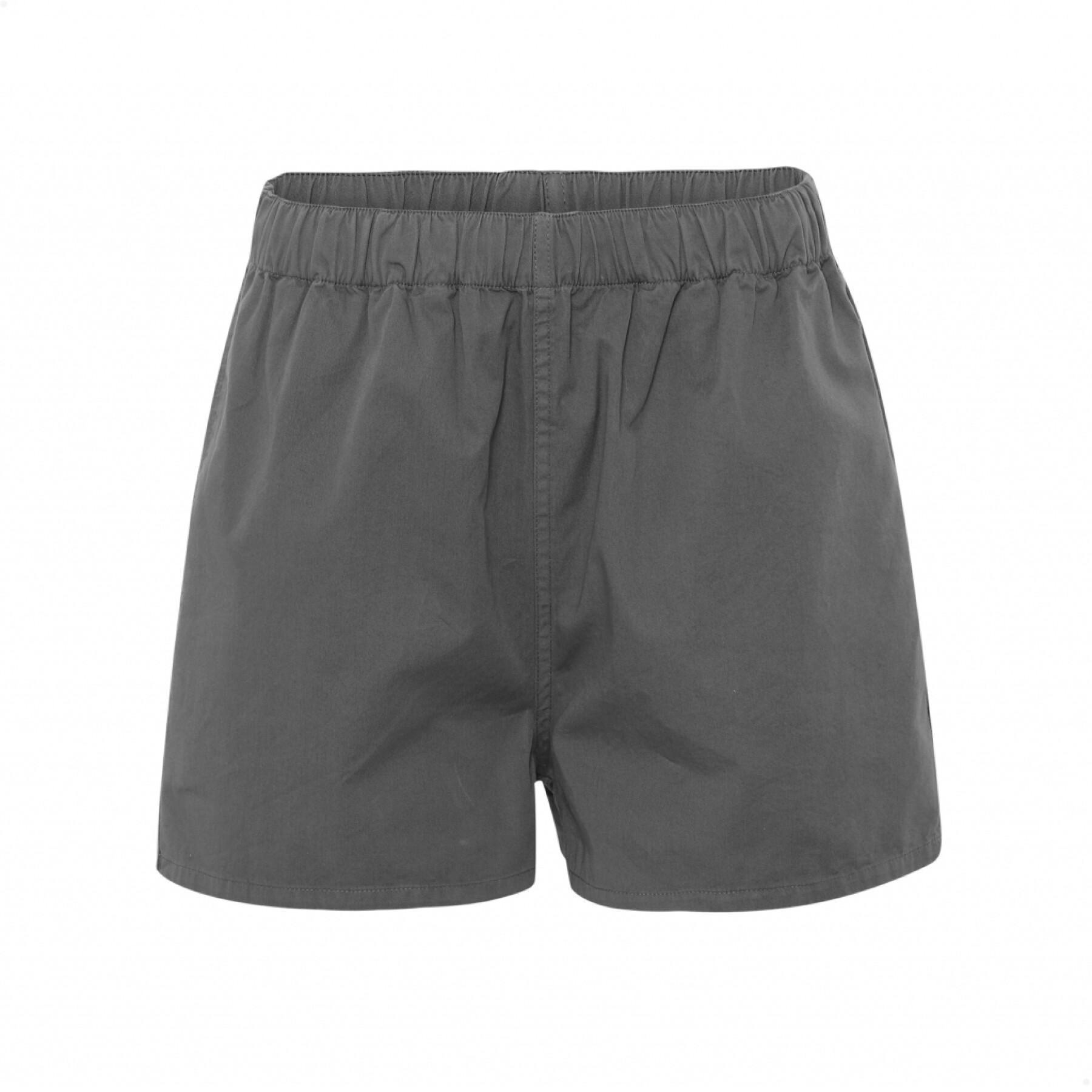 Women's twill shorts Colorful Standard Organic storm grey