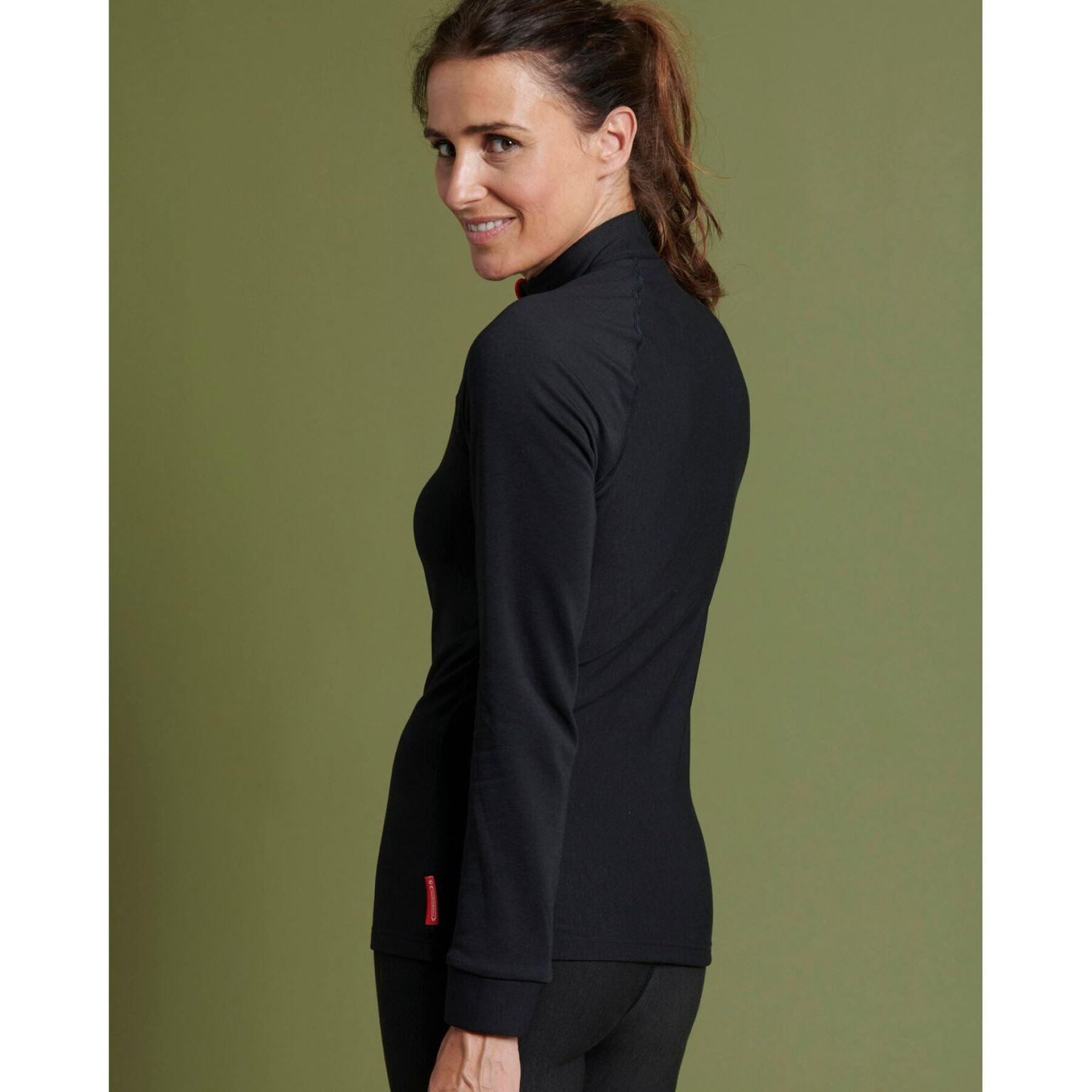 Women's long-sleeved zip-up T-shirt Damart Thermolactyl 5