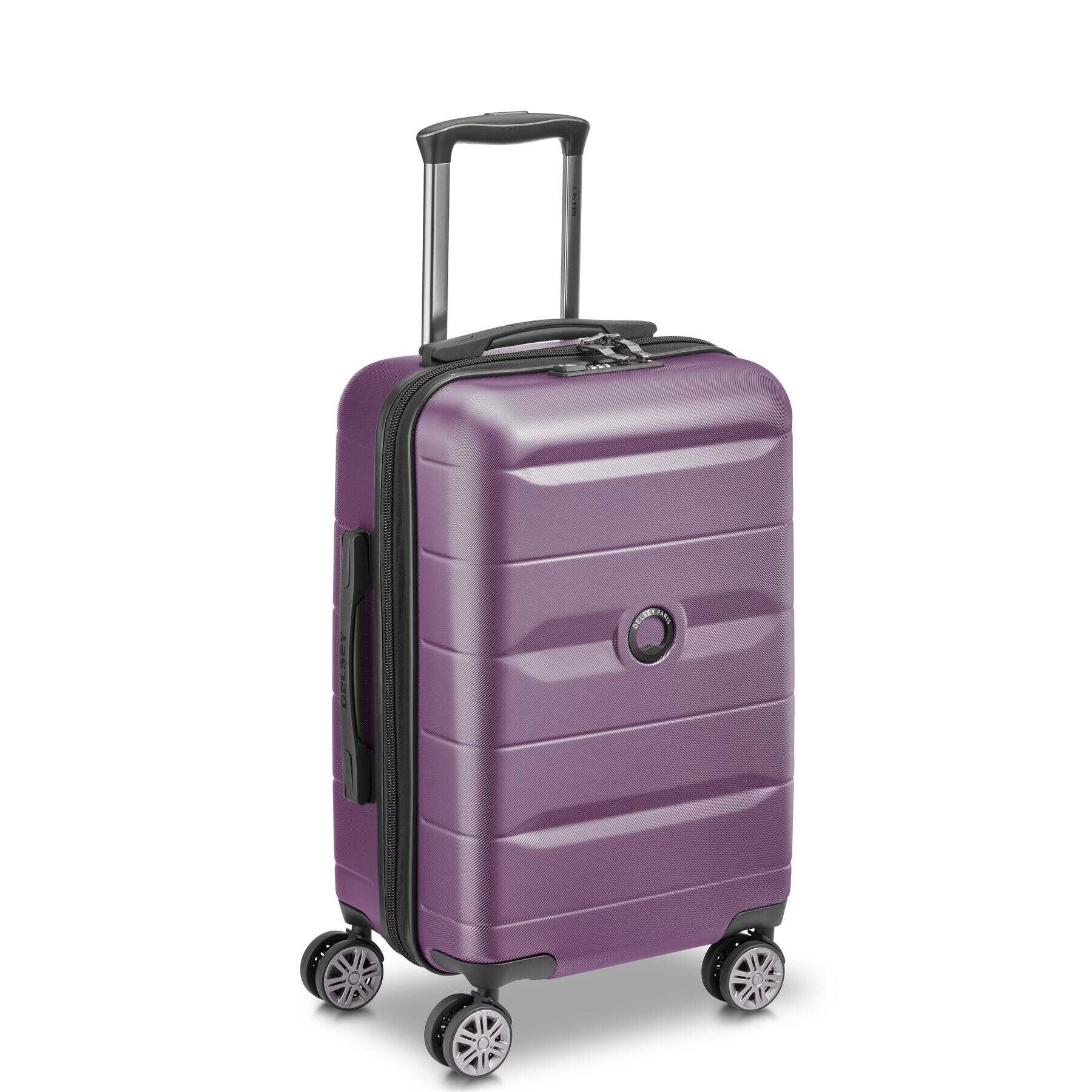 Carry-on suitcase 4 double wheels Delsey Comete 55 cm