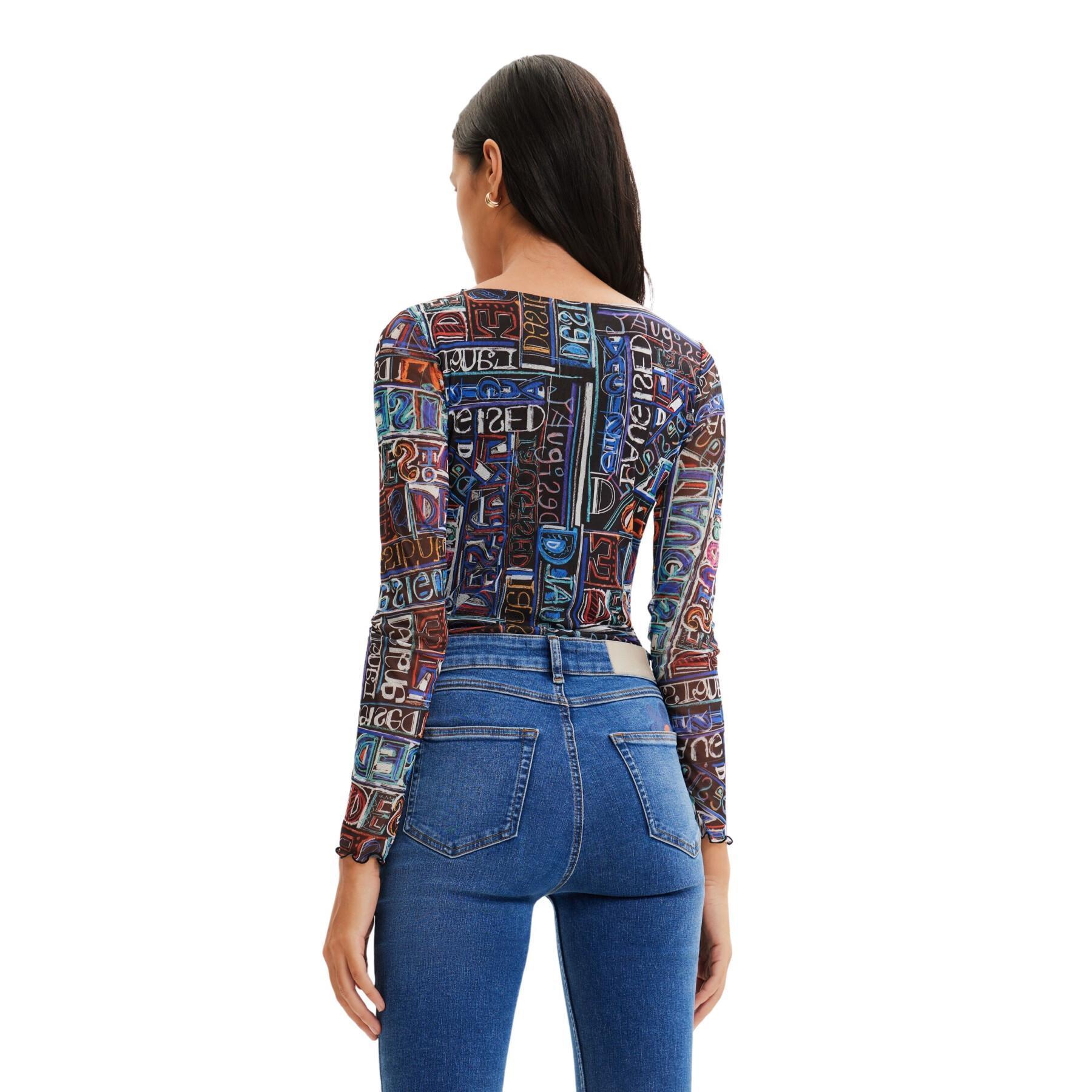 Body long sleeves woman Desigual Lettering