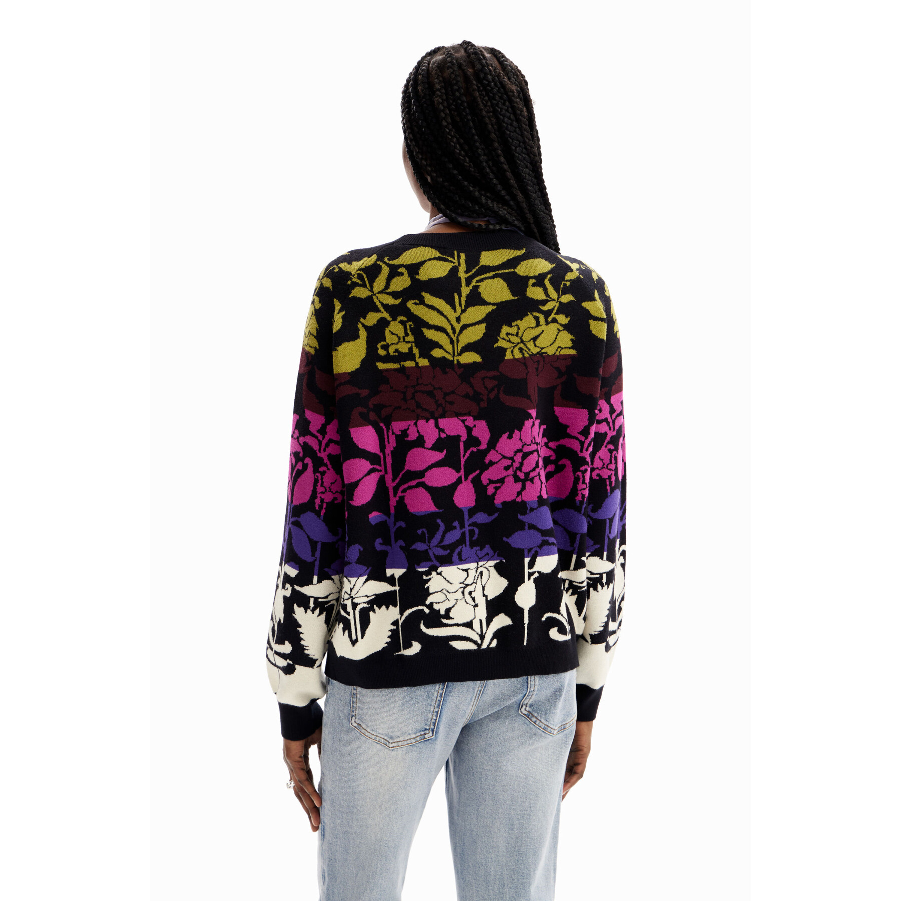 Women's floral jacquard sweater Desigual