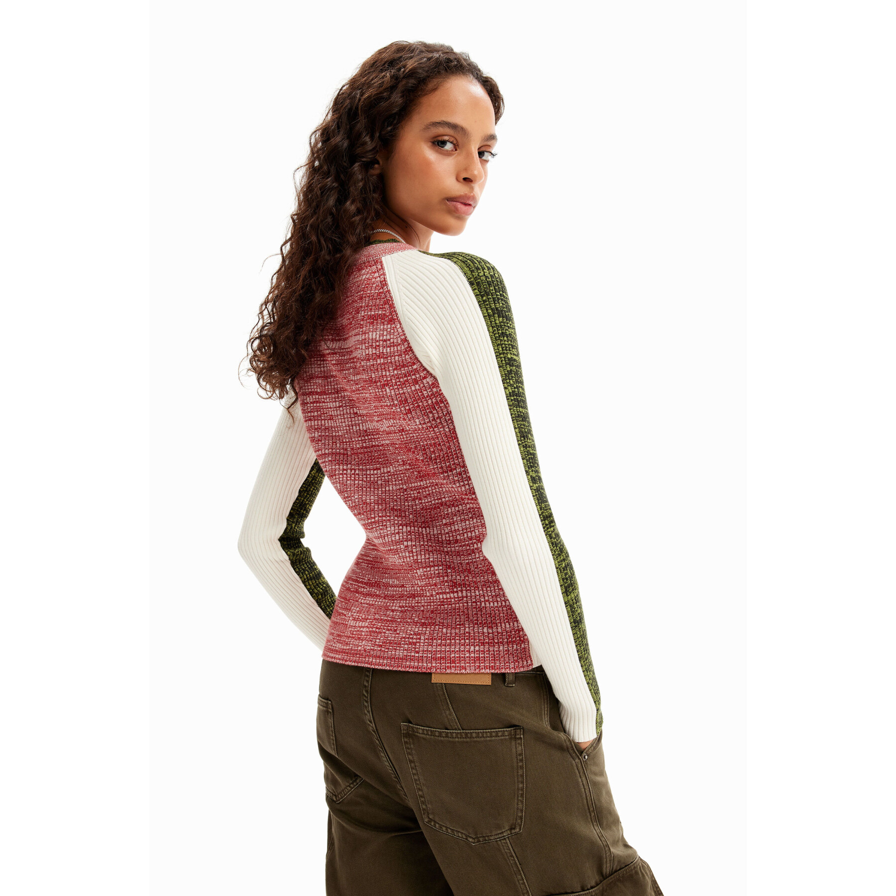 Women's ribbed jaspé sweater Desigual