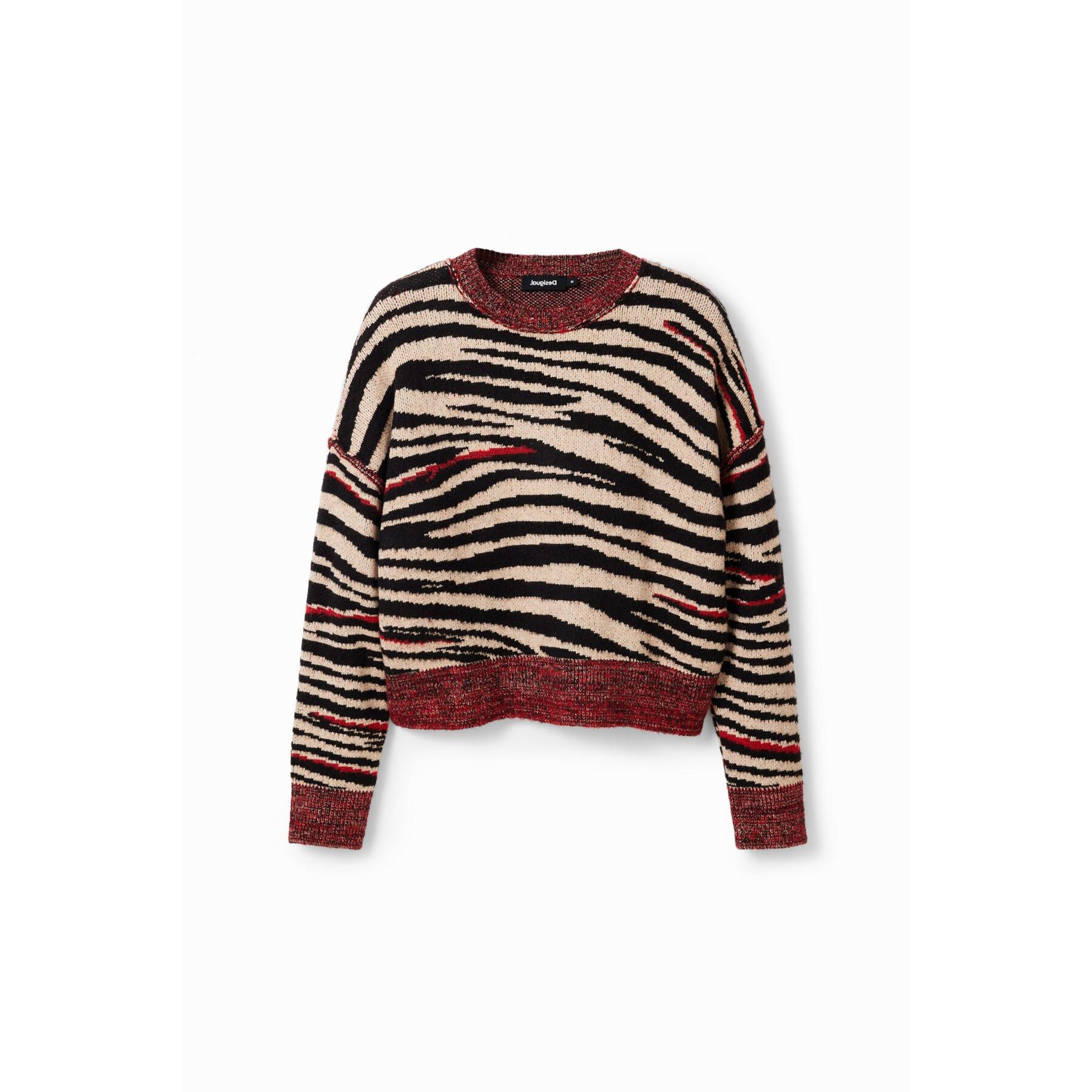 Women's oversized zebra sweater Desigual