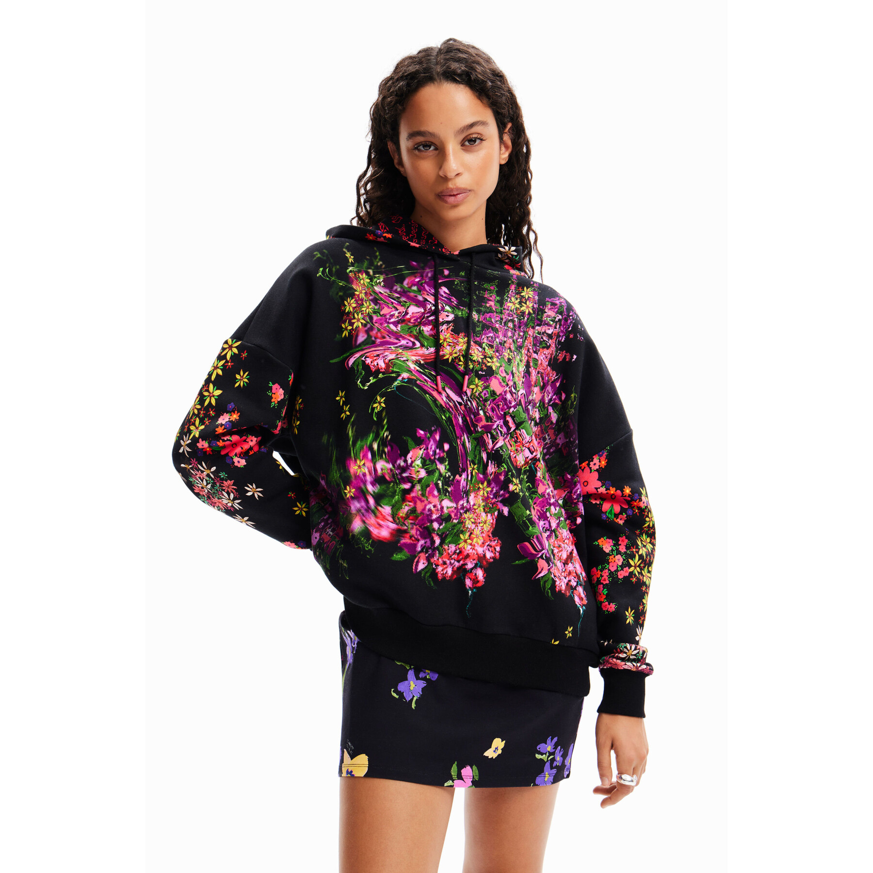 Women's oversized floral sweatshirt Desigual