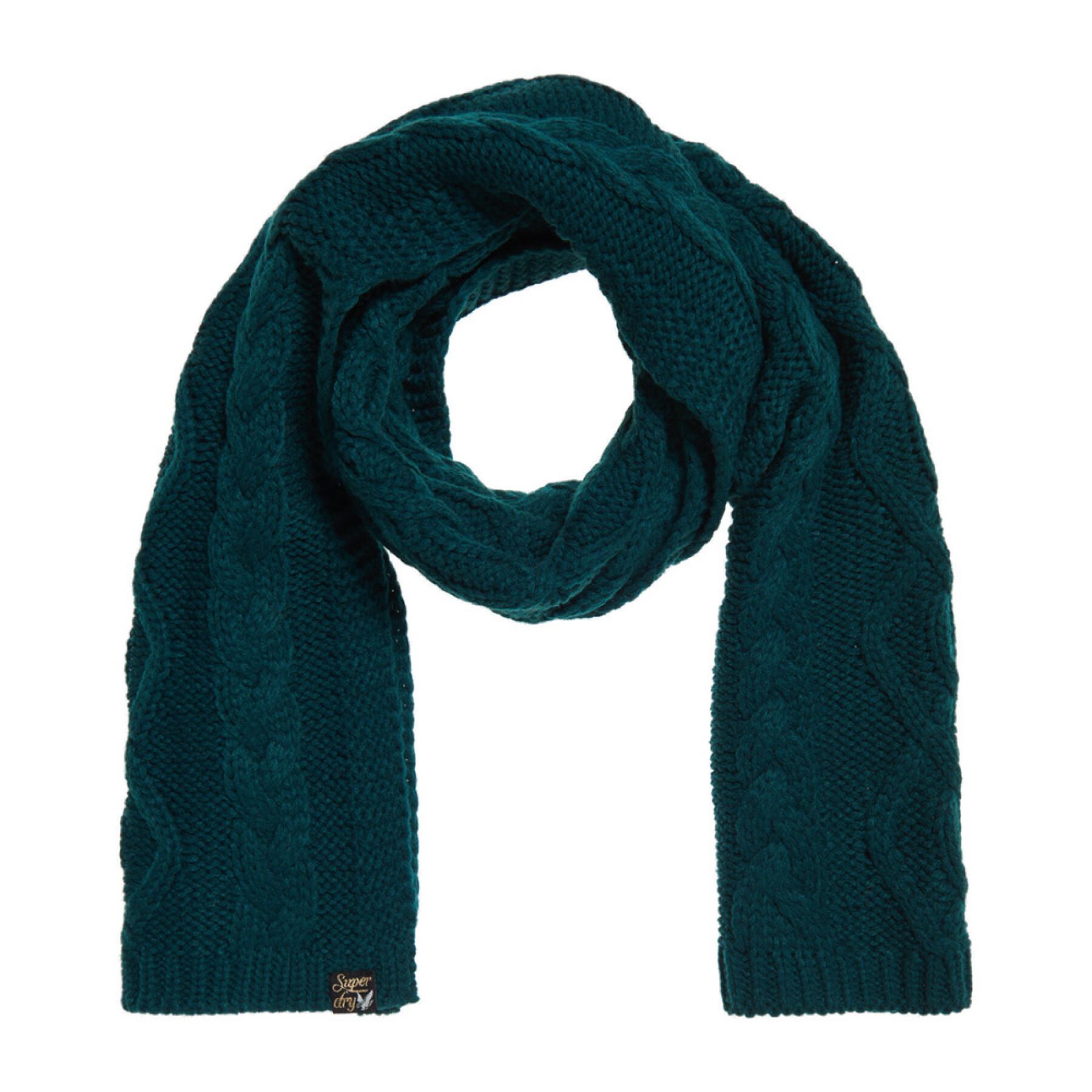 Women's cable knit scarf Superdry Arizona