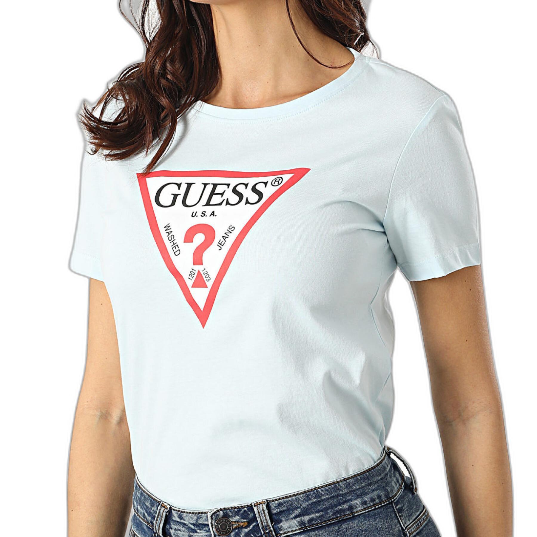 Women's T-shirt Guess Logo Triangle