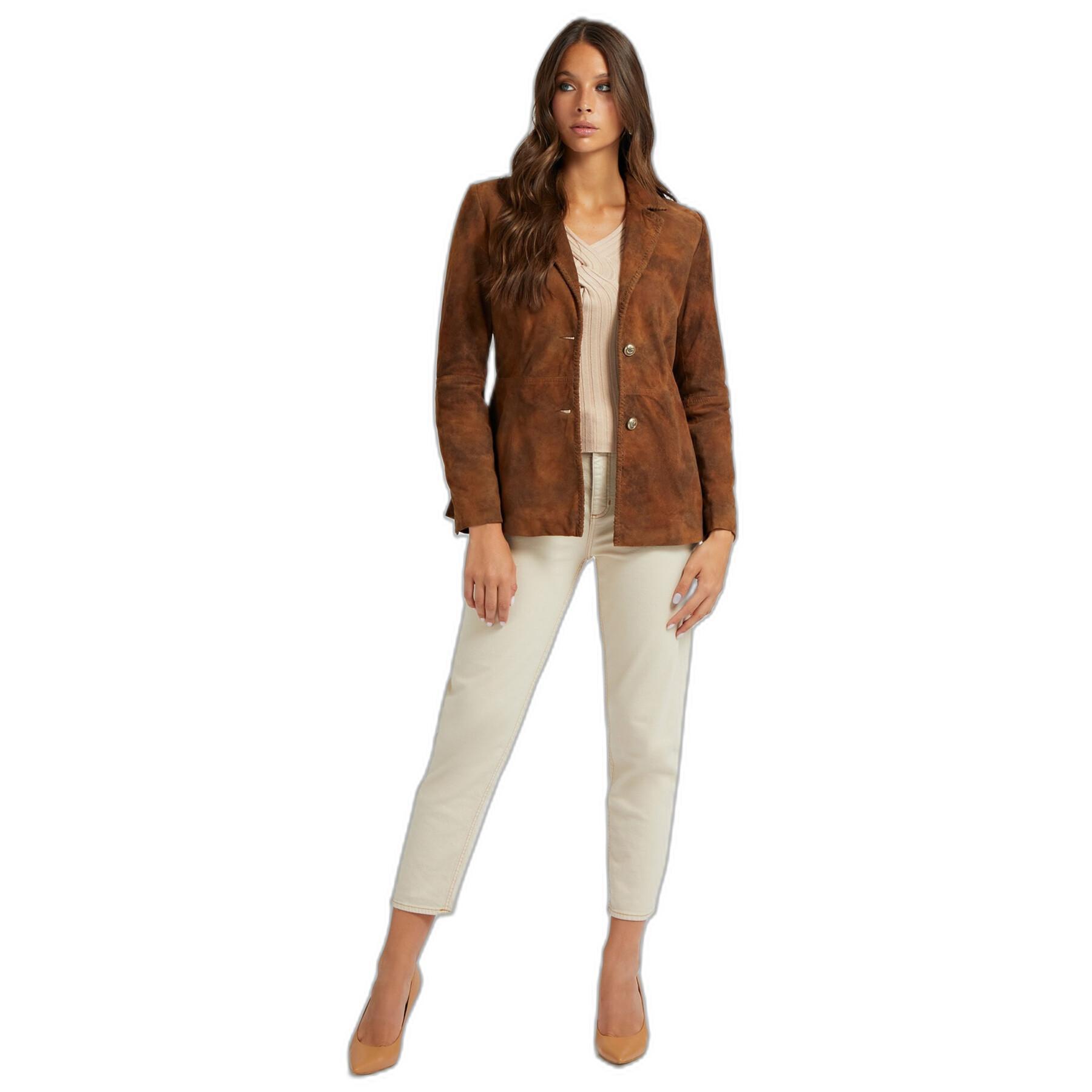 Leather jacket woman Guess Aurore