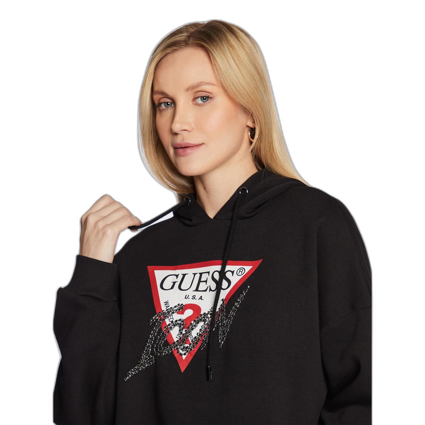 Women's hooded sweatshirt Guess Icon