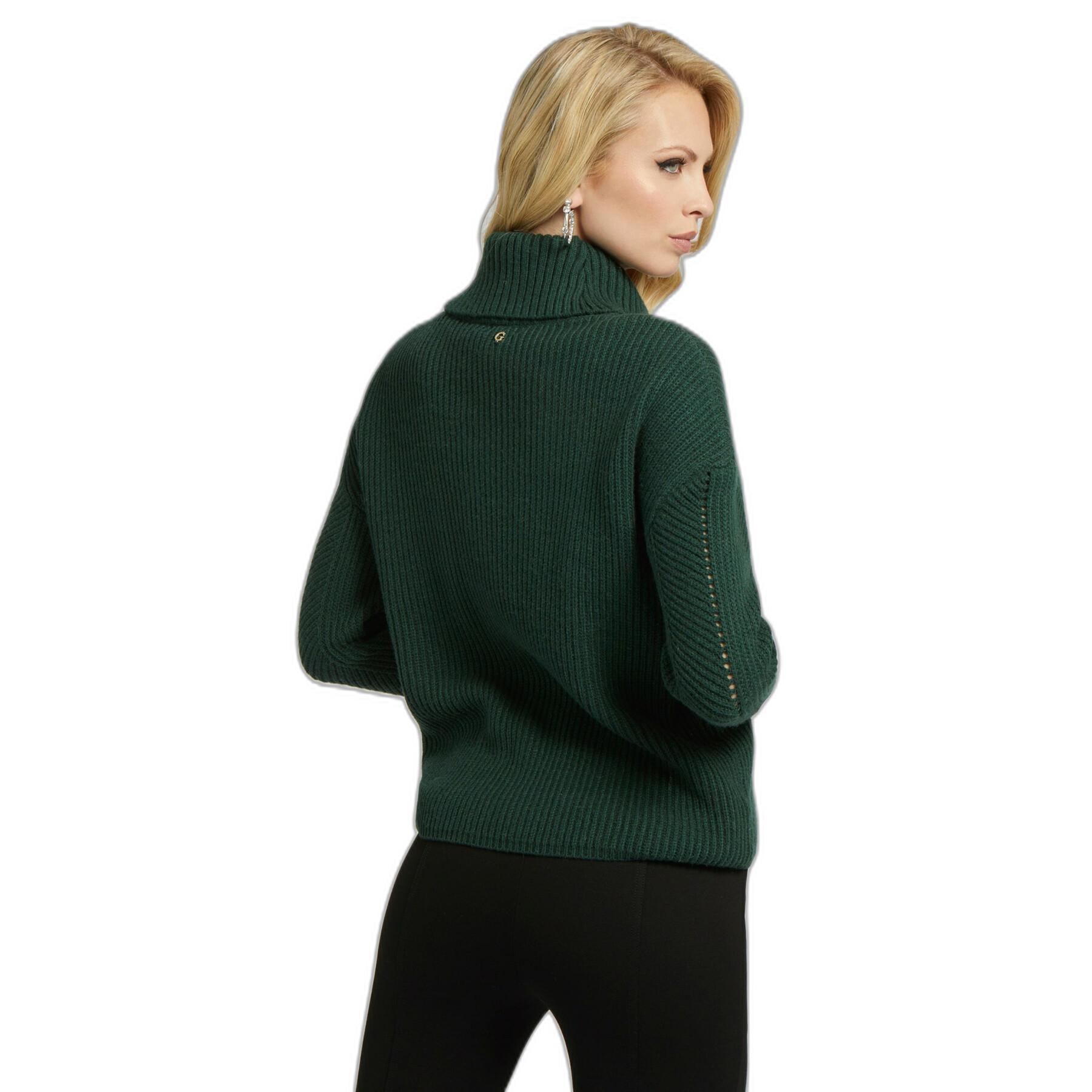 Women's long sleeve turtleneck sweater Guess Dwana Cable