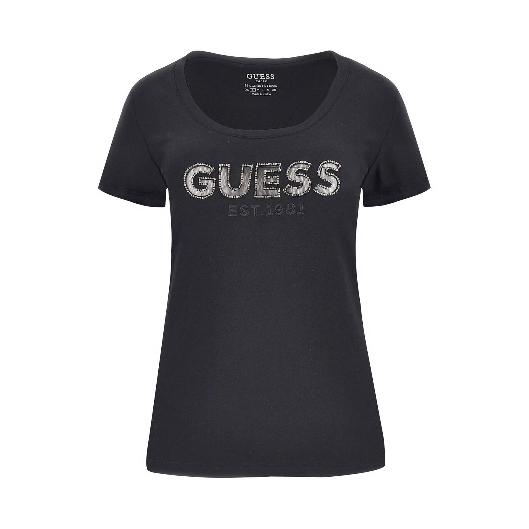 Women's T-shirt Guess Mesh Logo