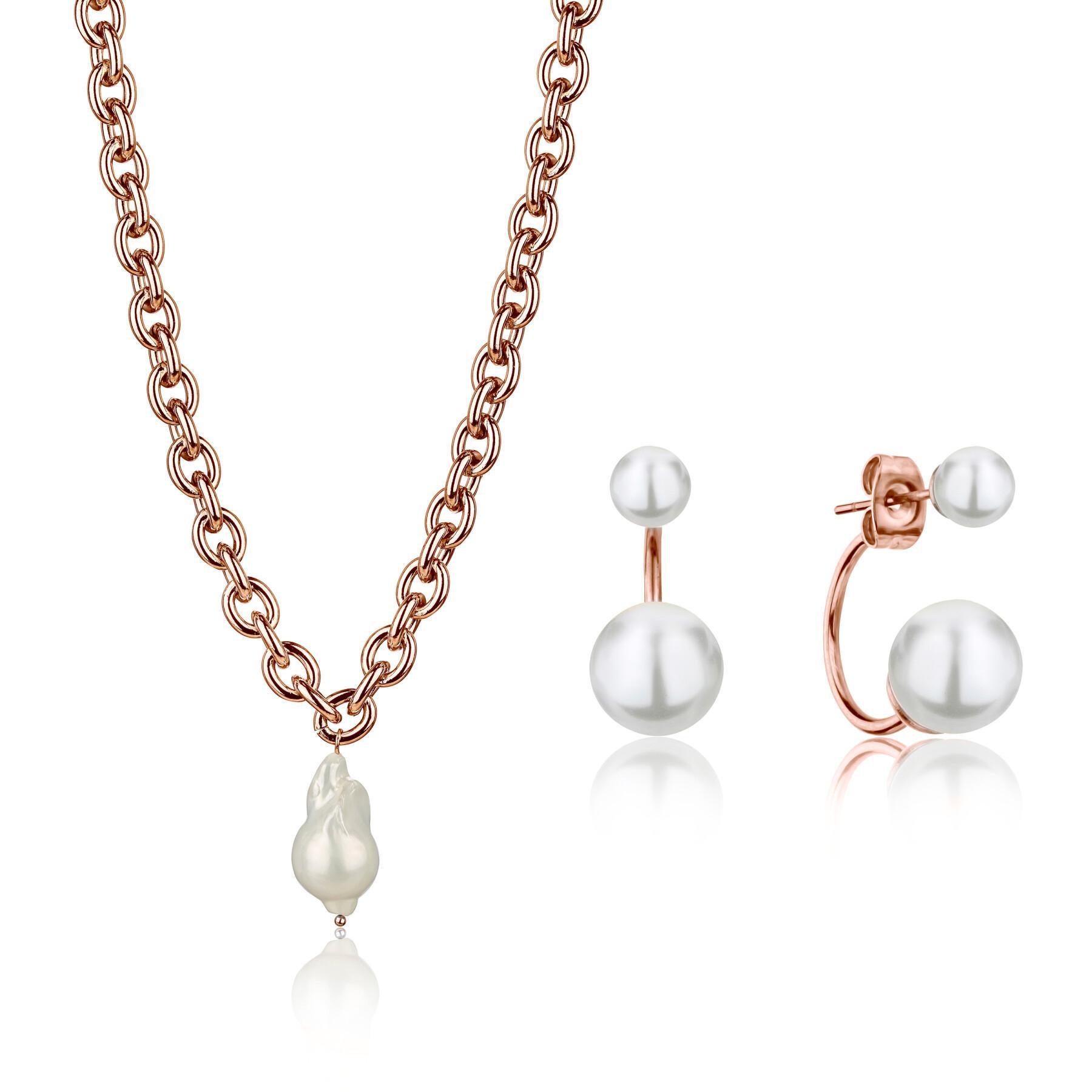 Necklace and earrings set Isabella Ford Morgan Pearl