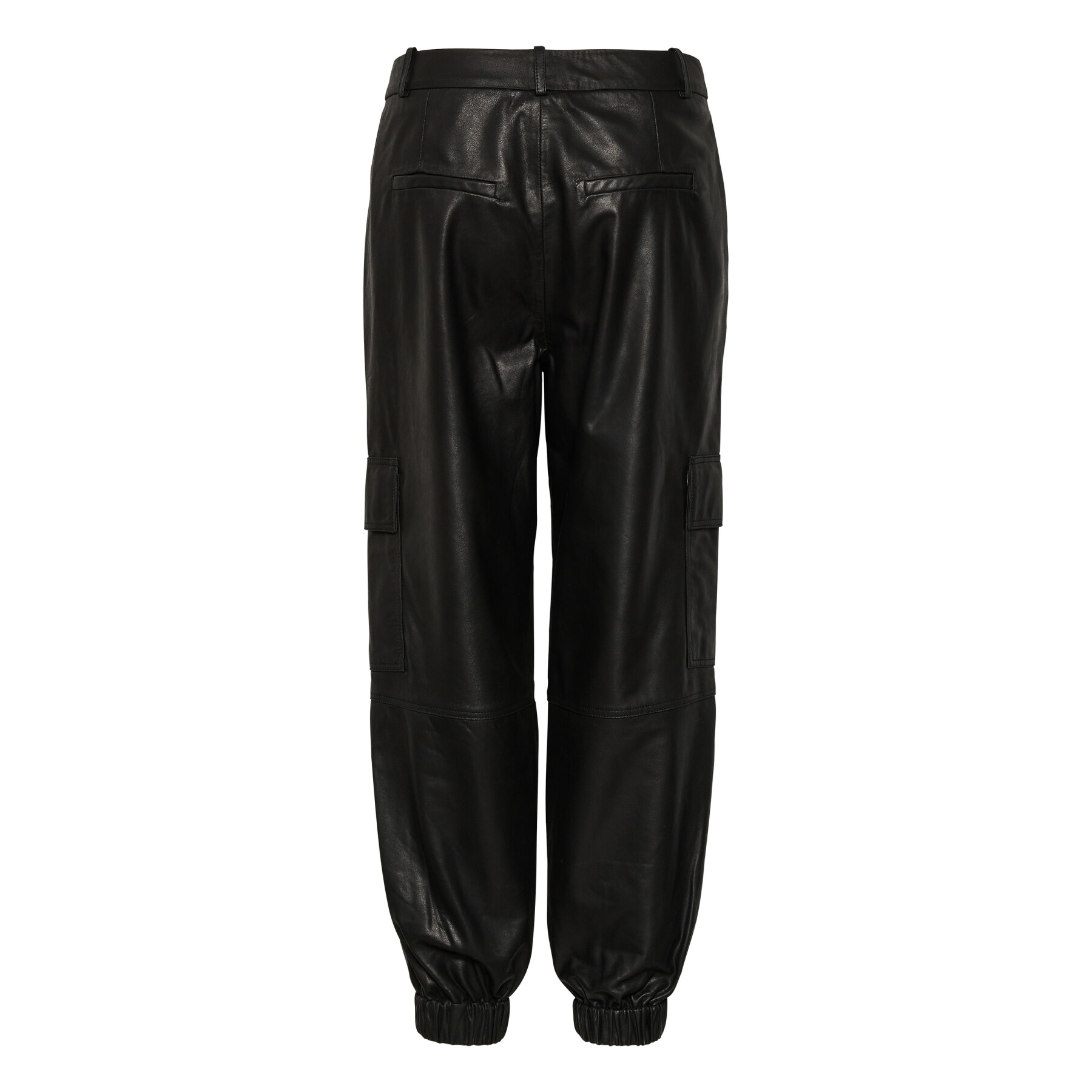 Women's leather cargo pants KAFFE Malene